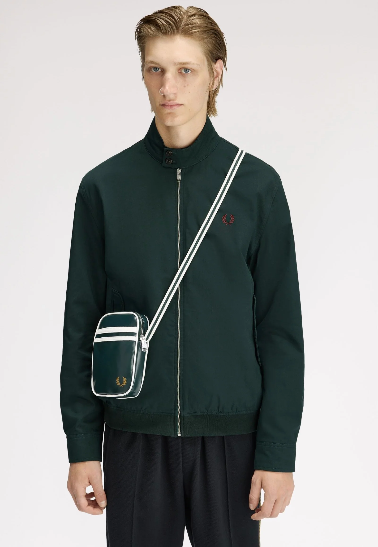 Fred Perry - Classic Small Side Grassroots /Ecru - Crossbody Bag - Image 3