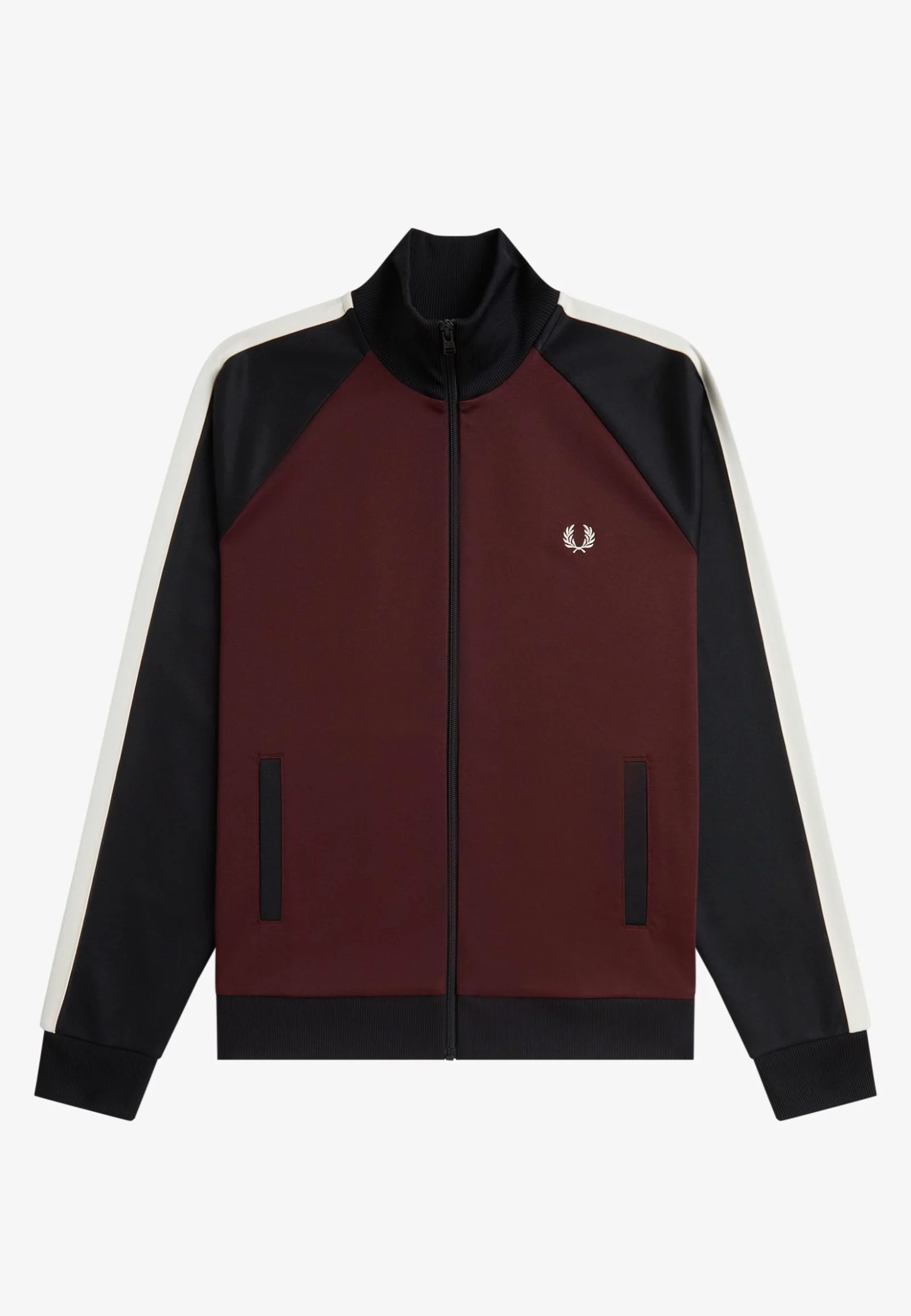 Fred Perry - Contrast Sleeve Oxblood - Track Jacket - Image 10