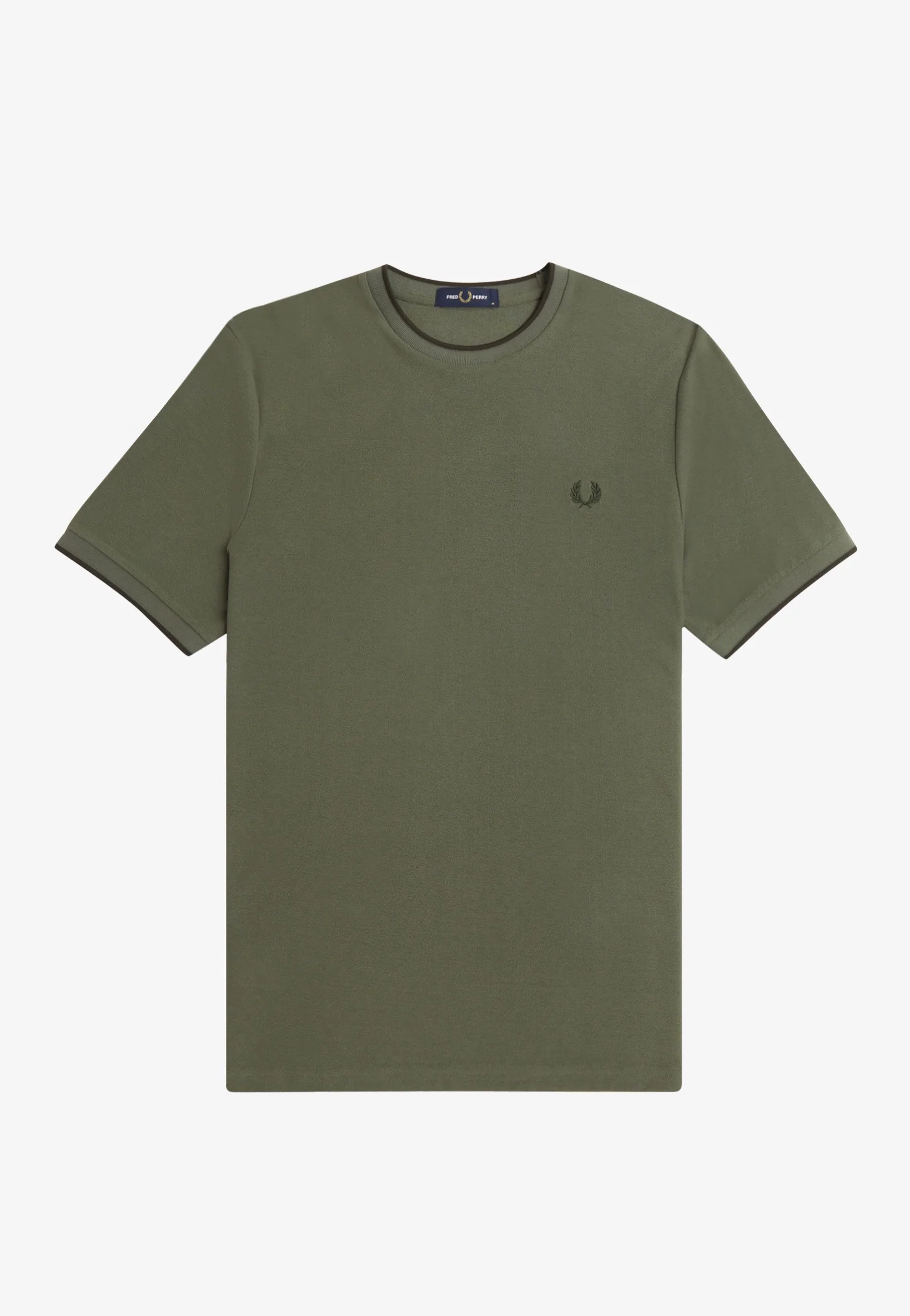 Fred Perry - Crepe Pique Laurel Wreath Green - T-Shirt - Image 5