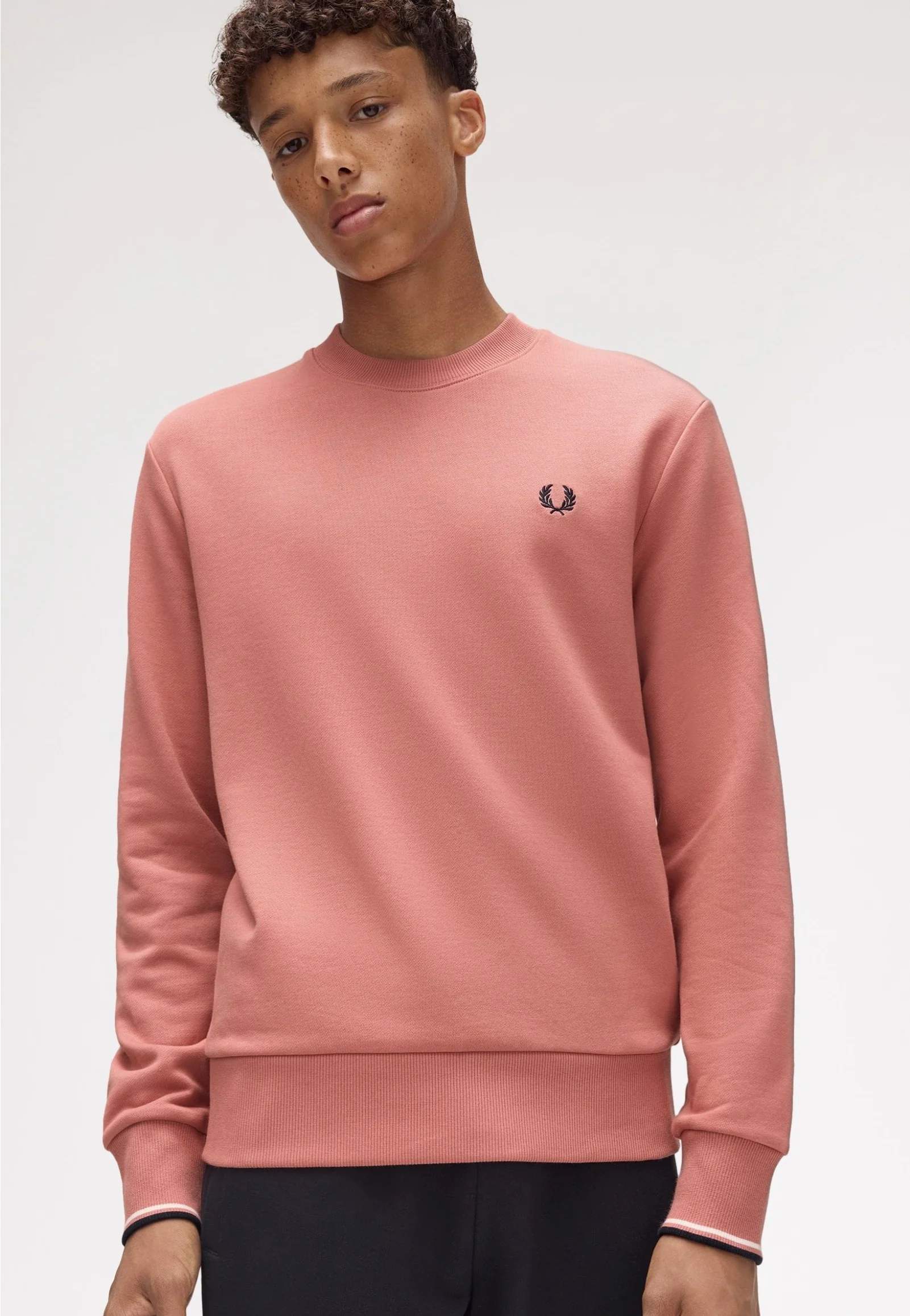 Fred Perry - Crew Neck Putty Pink - Sweater - Image 3