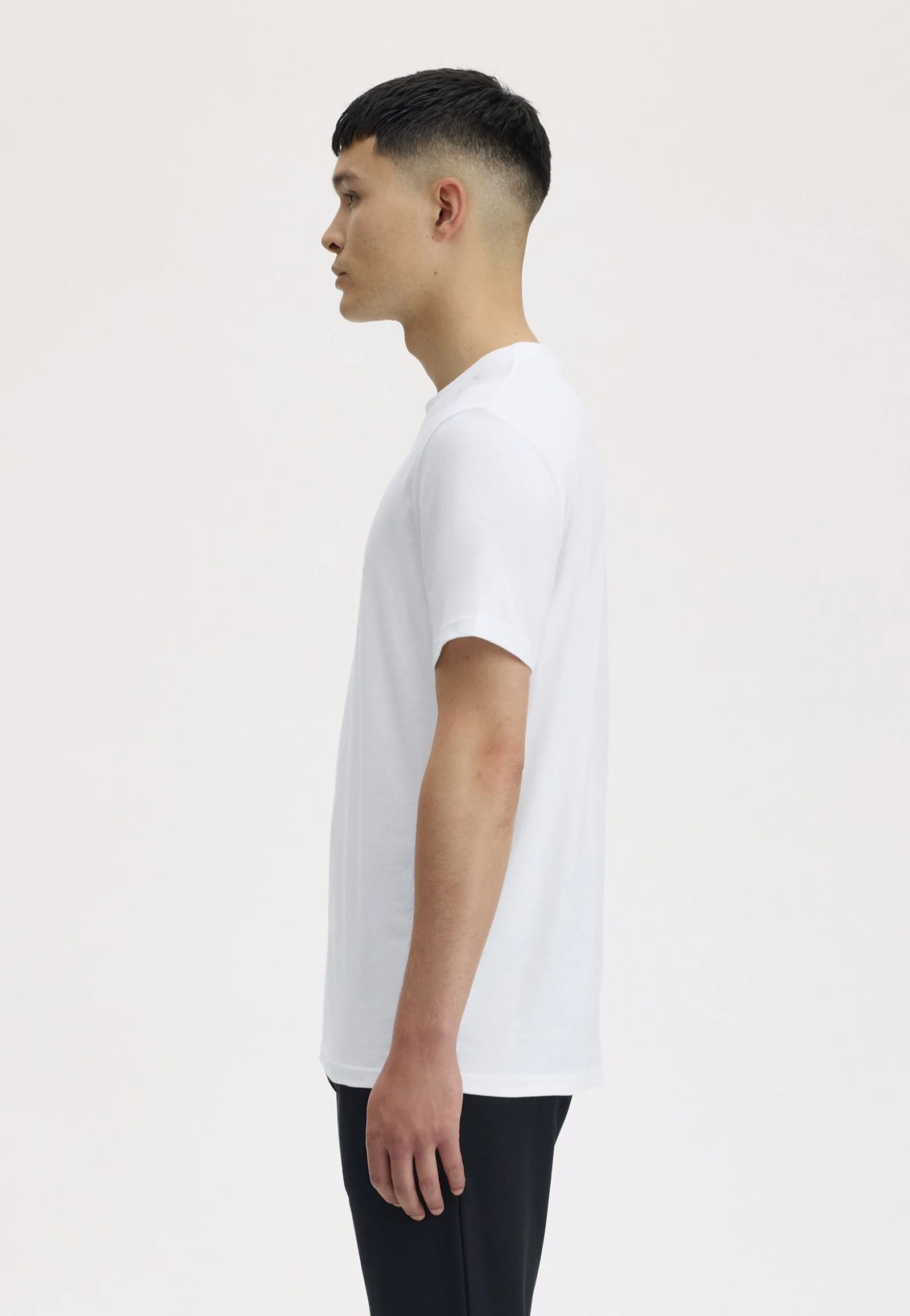 Fred Perry - Embroidered White - T-Shirt - Image 7