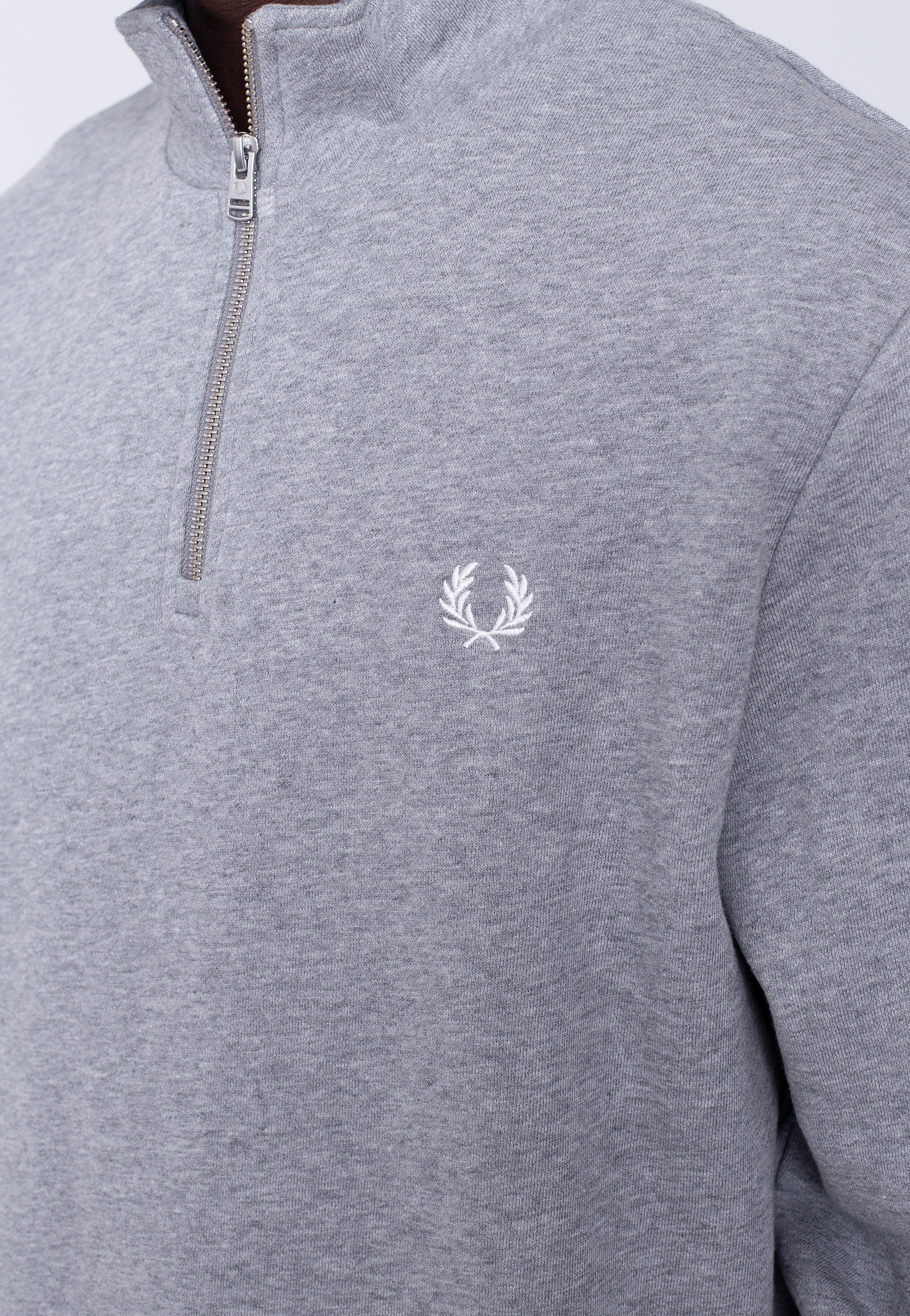 Half Zip Steel Marl - Pullover - Image 2