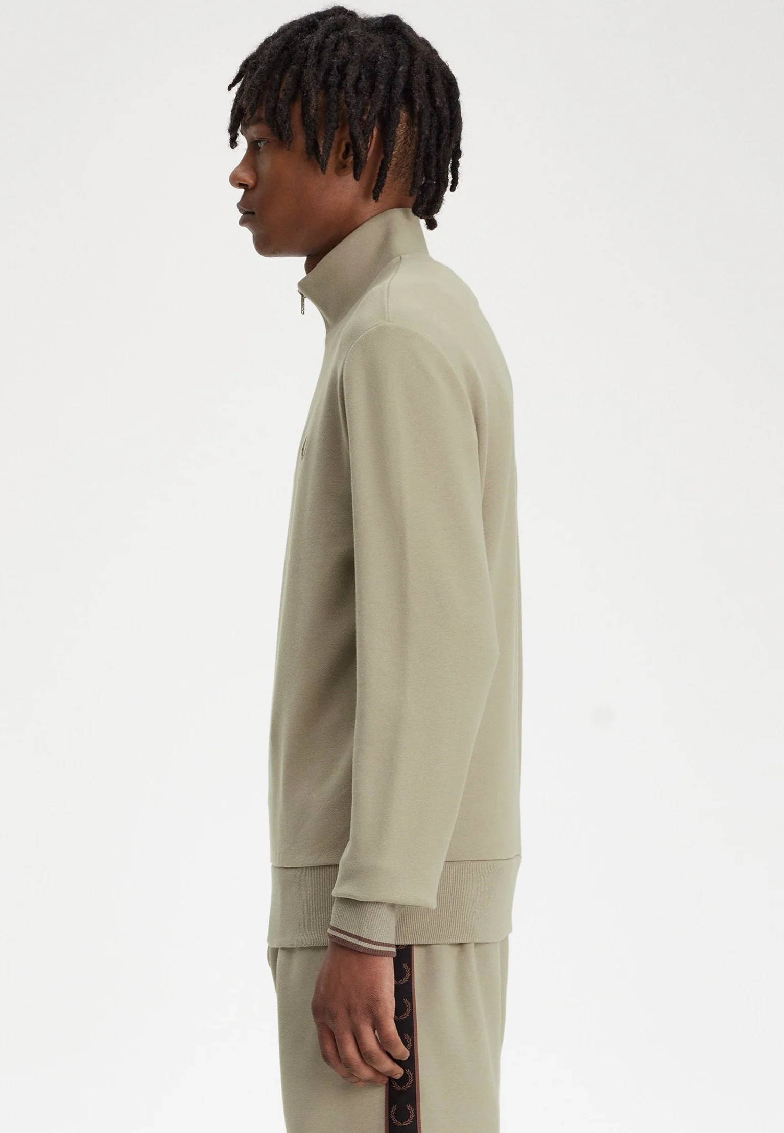 Half Zip Warm Grey/Brick - Pullover - Image 2
