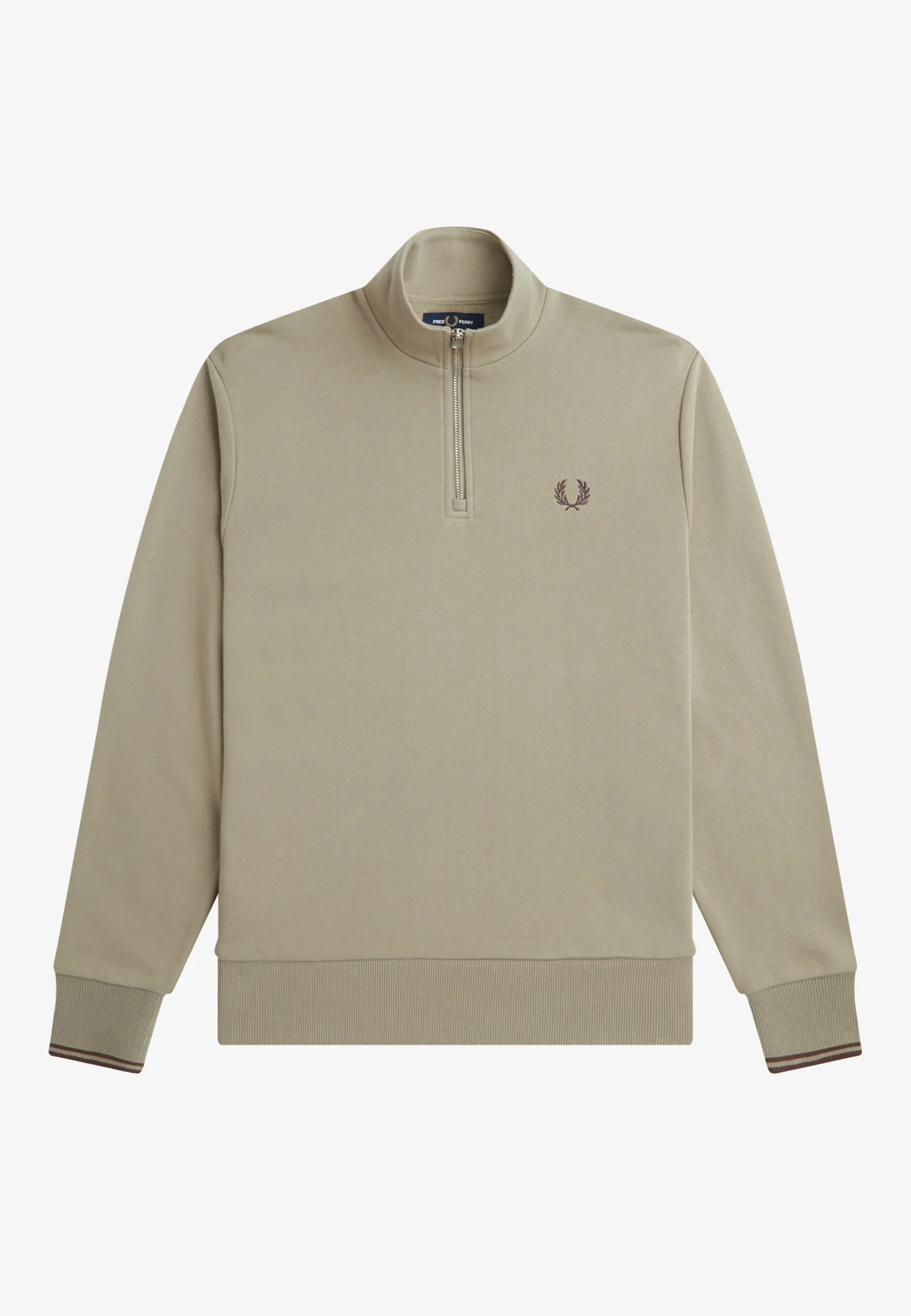 Half Zip Warm Grey/Brick - Pullover - Image 7