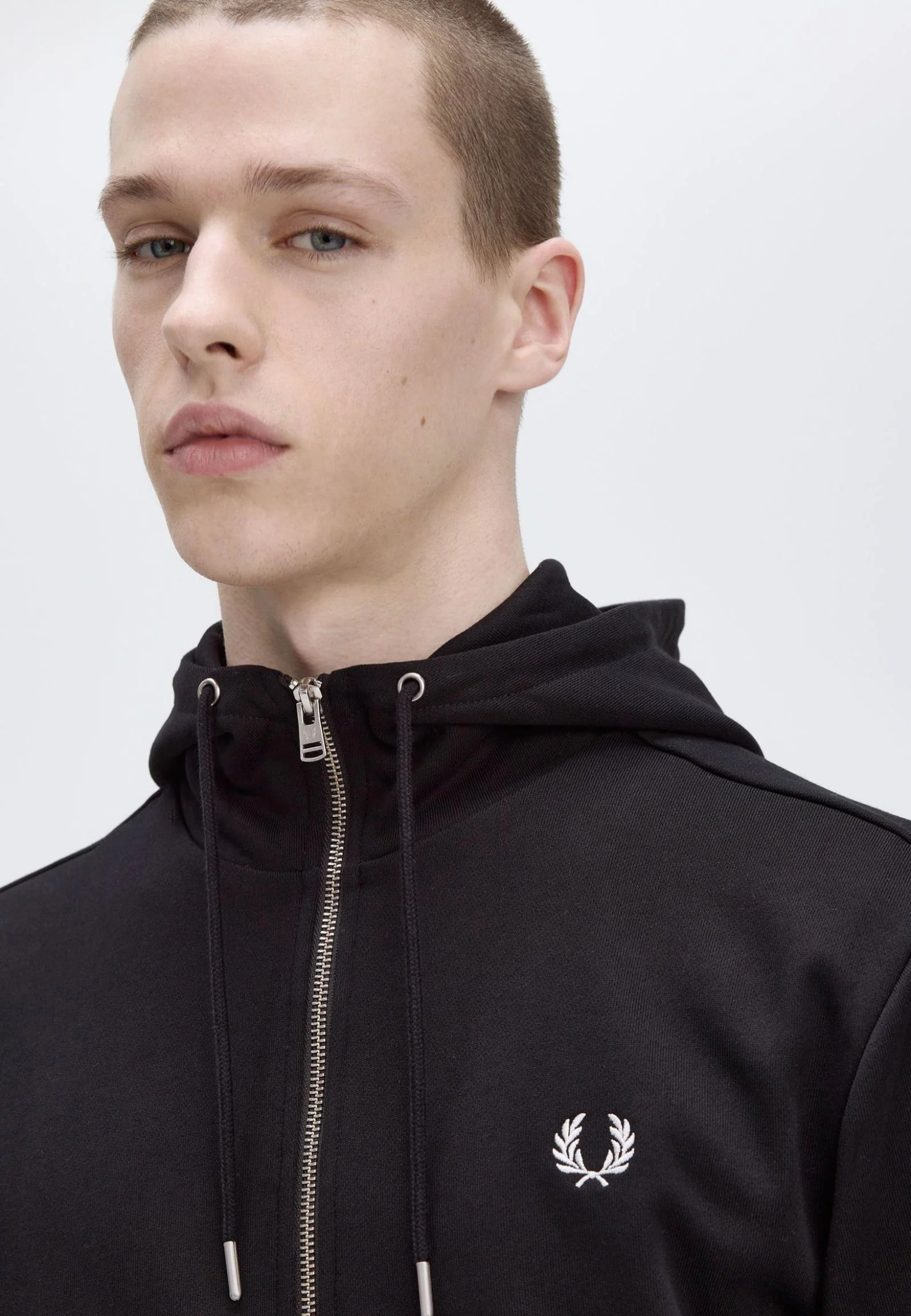 Hooded Zip Through Black - Zipper - Image 3