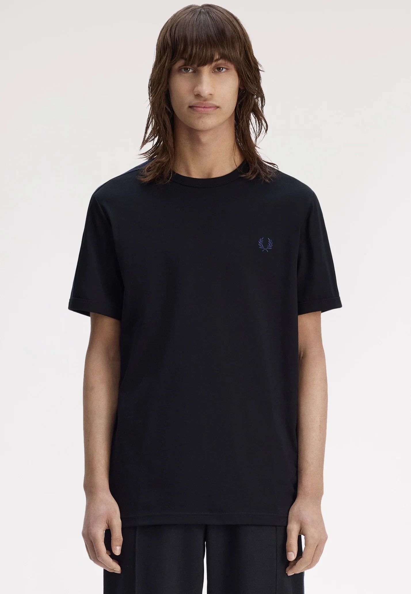 Fred Perry - Mesh Taped Ringer Black - T-Shirt - Image 4