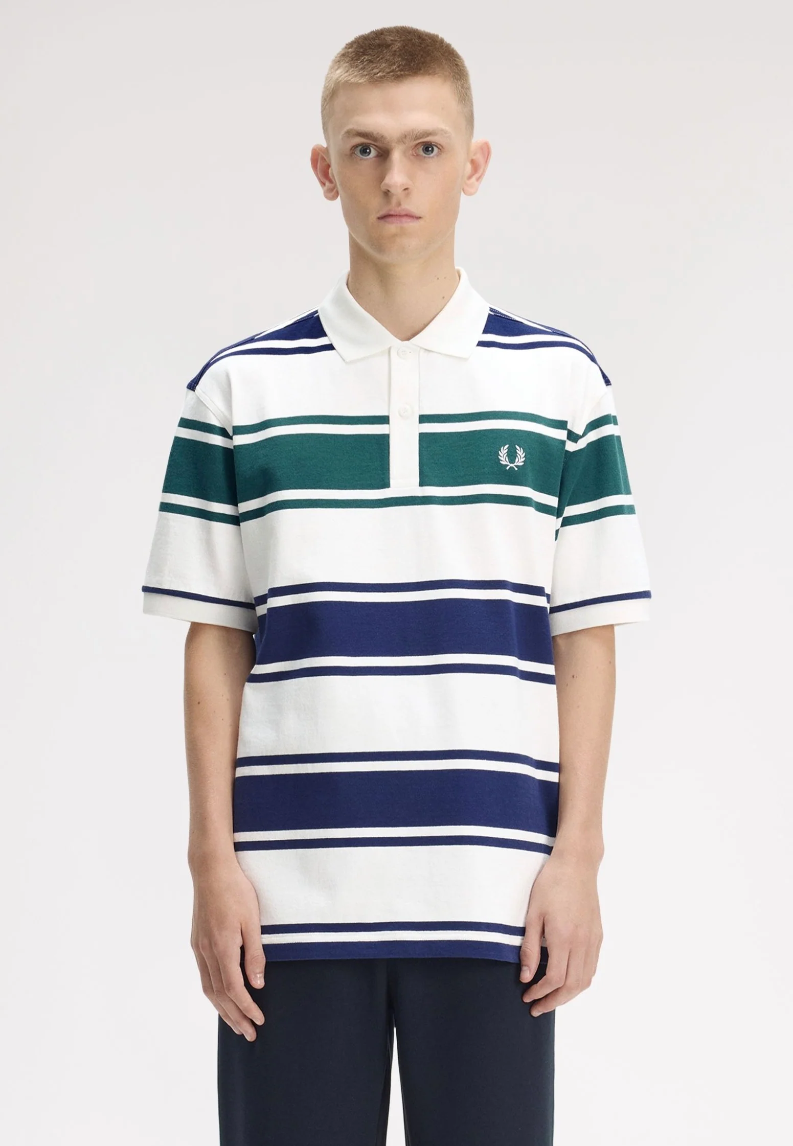 Relaxed Striped Snow White - Polo - Image 4
