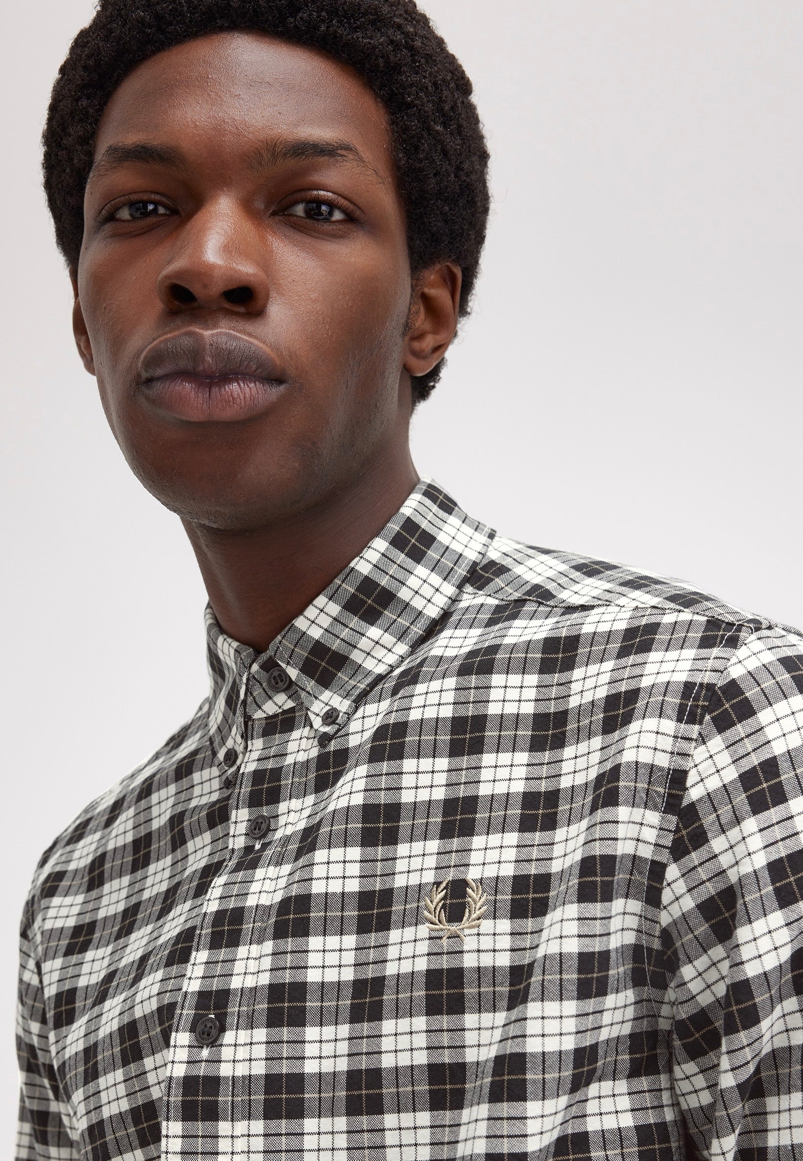 Fred Perry - Tartan Oxford Ecru - Shirt - Image 4