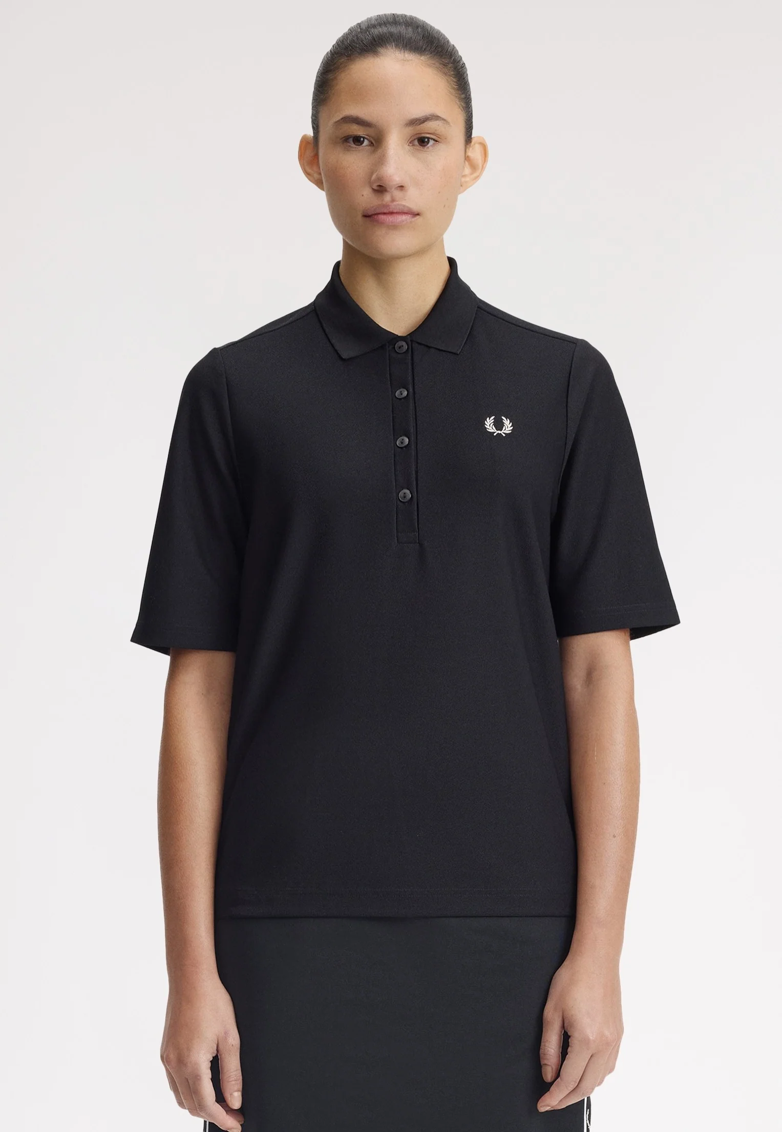 Fred Perry - Textured Jersey Black - Polo - Image 3