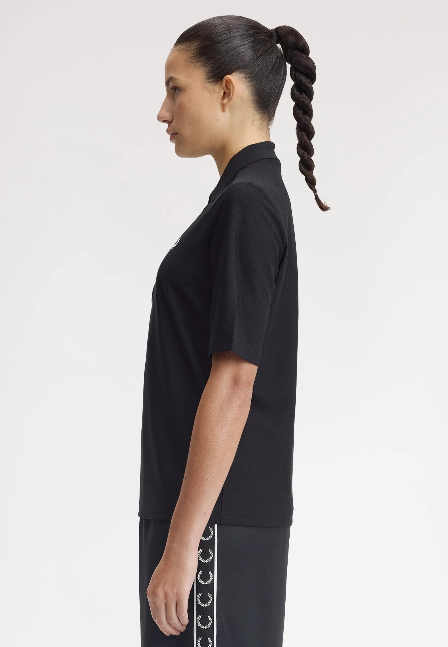 Fred Perry - Textured Jersey Black - Polo - Image 4