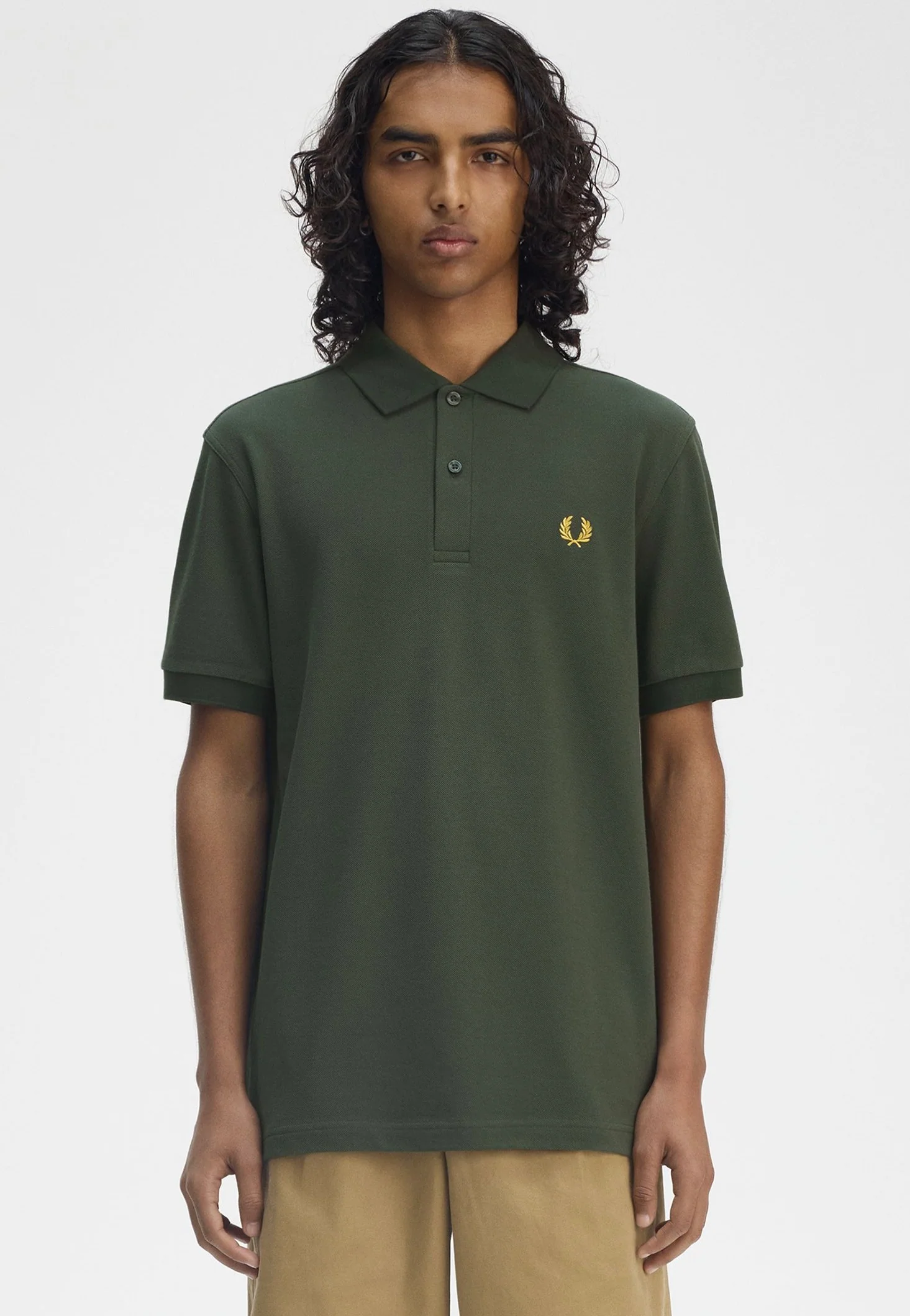 Fred Perry - The Fred Perry Court Green/Honeycomb - Polo - Image 4