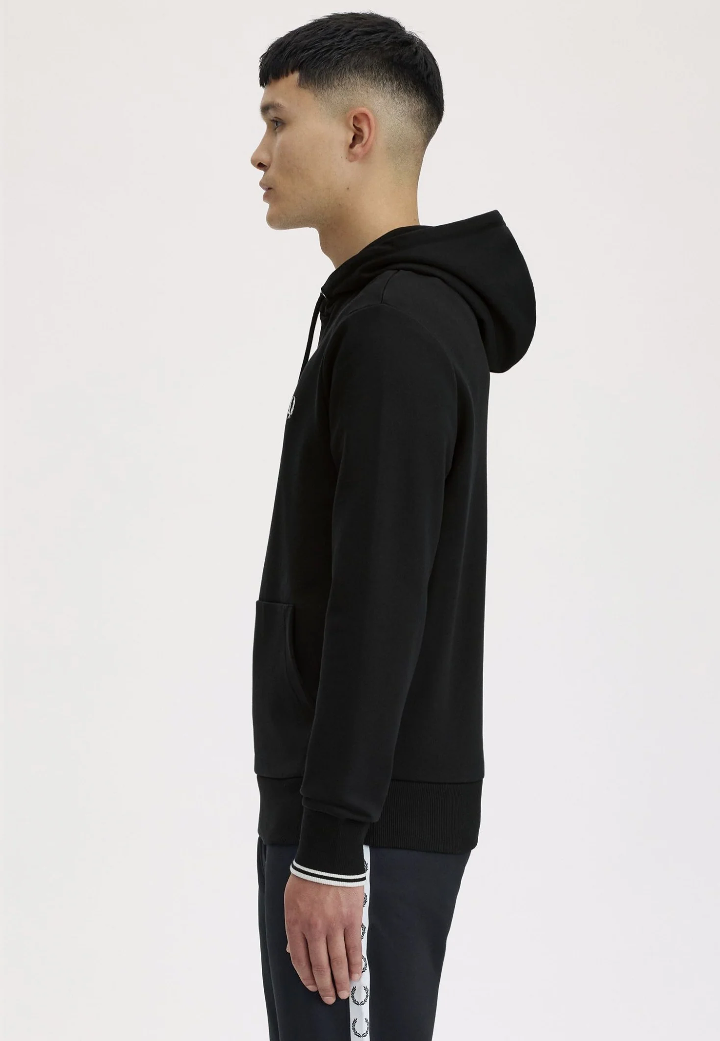 Fred Perry - Tipped Hooded Black - Hoodie - Image 6