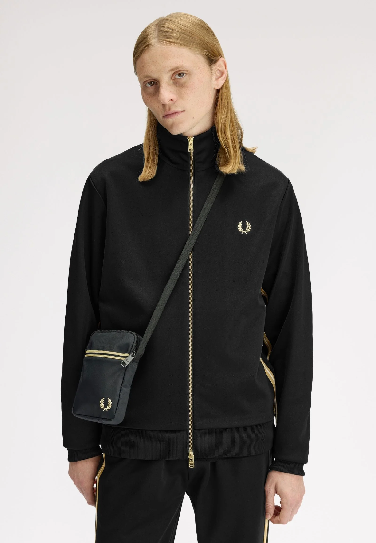Fred Perry - Tipped Tape Small Side Black - Crossbody Bag - Image 3
