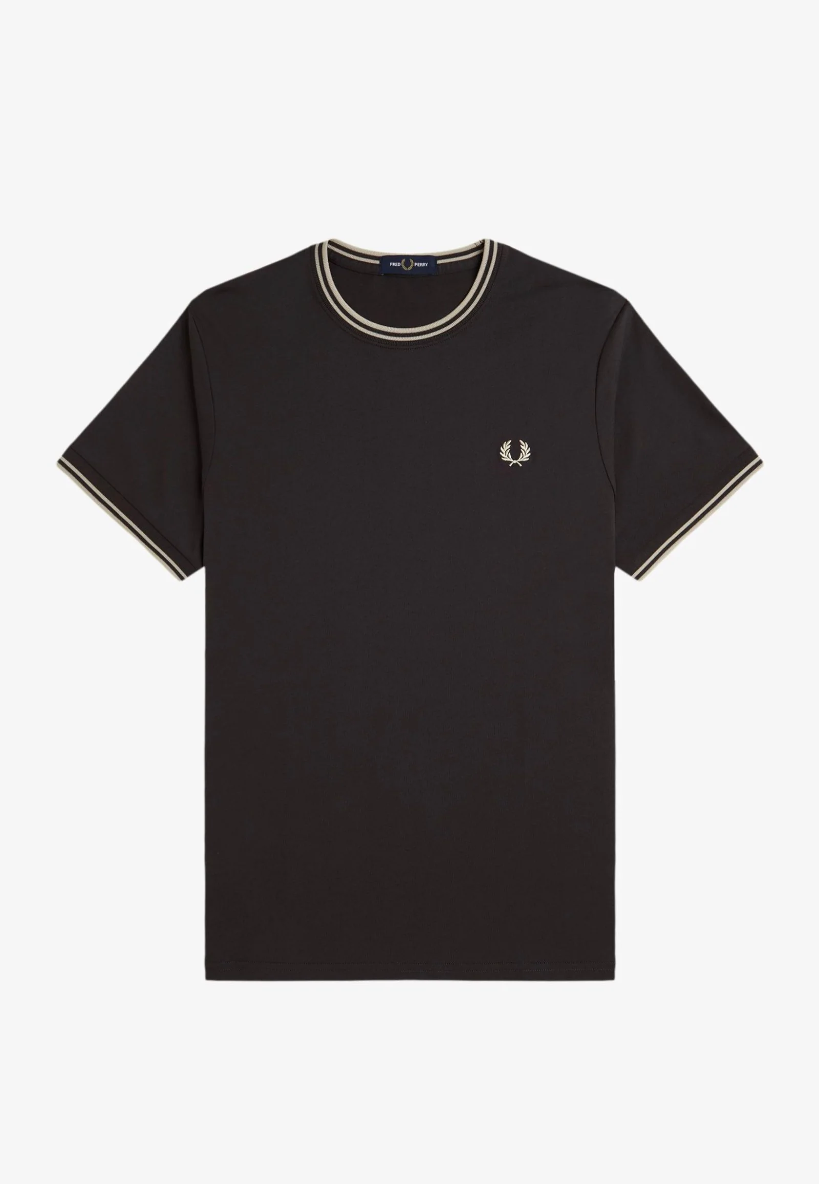 Fred Perry - Twin Tipped Anchor Grey/Oatmeal - T-Shirt - Image 7