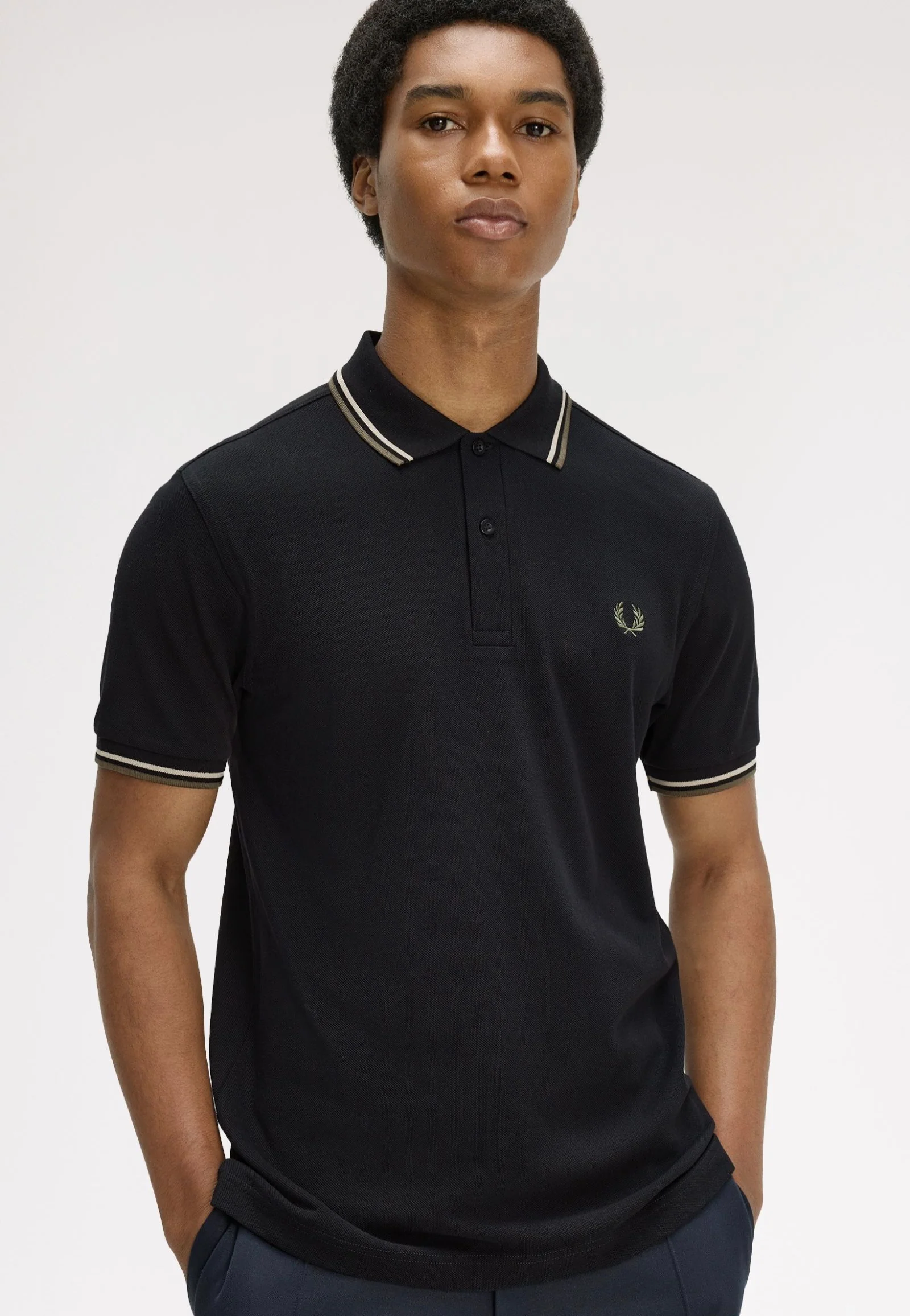 Twin Tipped Black/Oatmeal/Laurel Wreath Green - Polo