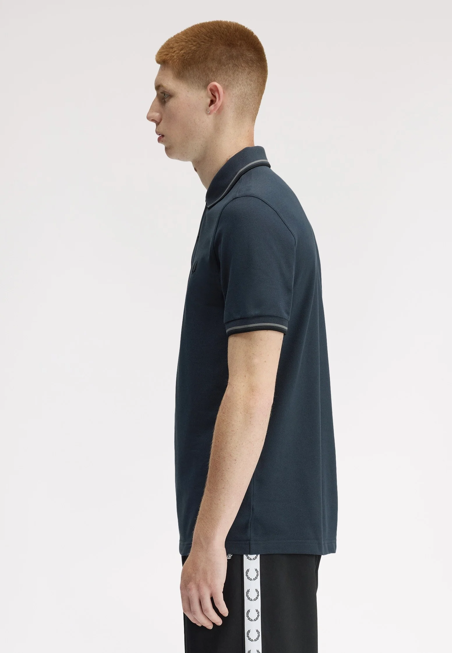Fred Perry - Twin Tipped Dark Airforce/Stockport Blue/Black - Polo - Image 8