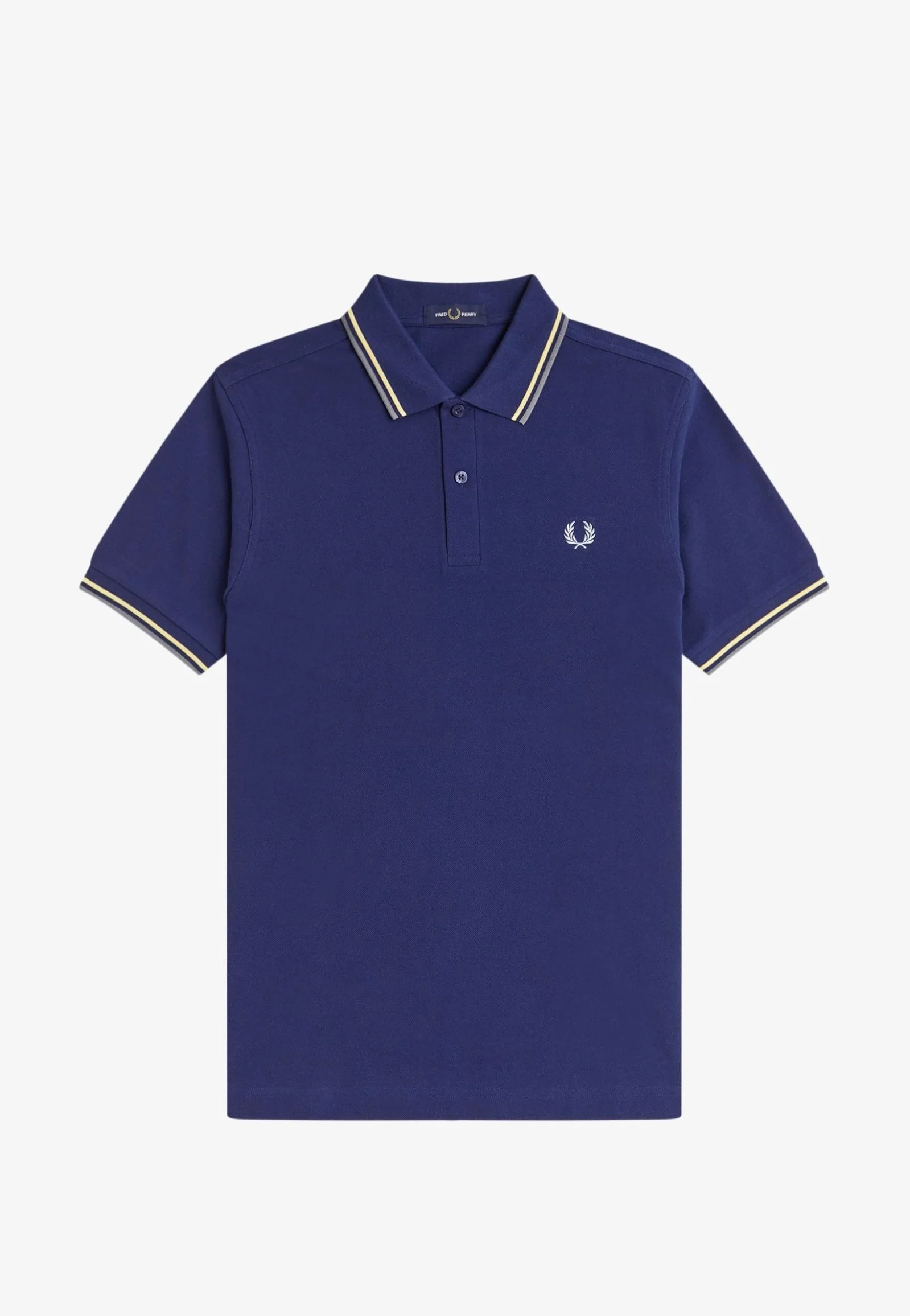Fred Perry - Twin Tipped French Navy/Champions Gold/Stockport Blue - Polo - Image 6