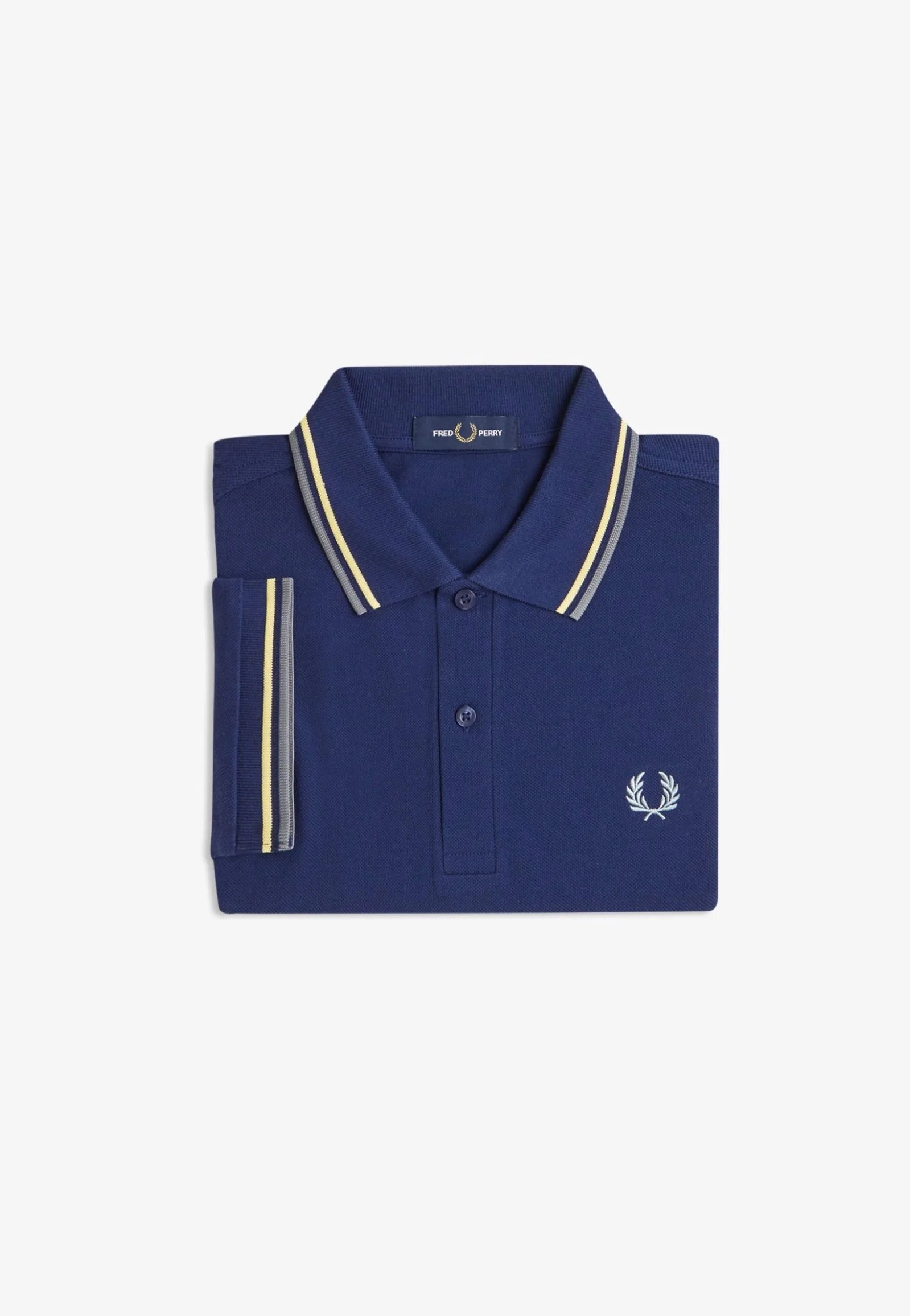 Fred Perry - Twin Tipped French Navy/Champions Gold/Stockport Blue - Polo - Image 8