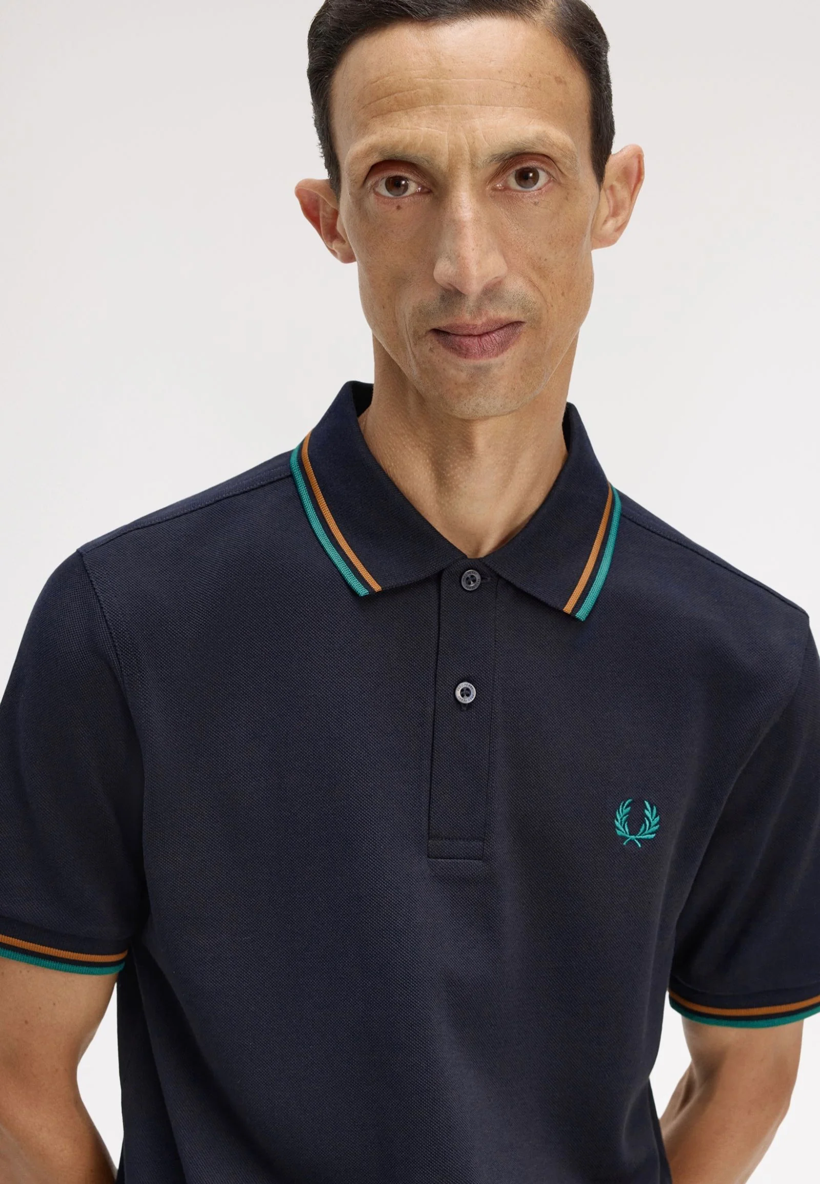 Twin Tipped Navy/Dark Caramel/Sport Green - Polo - Image 2