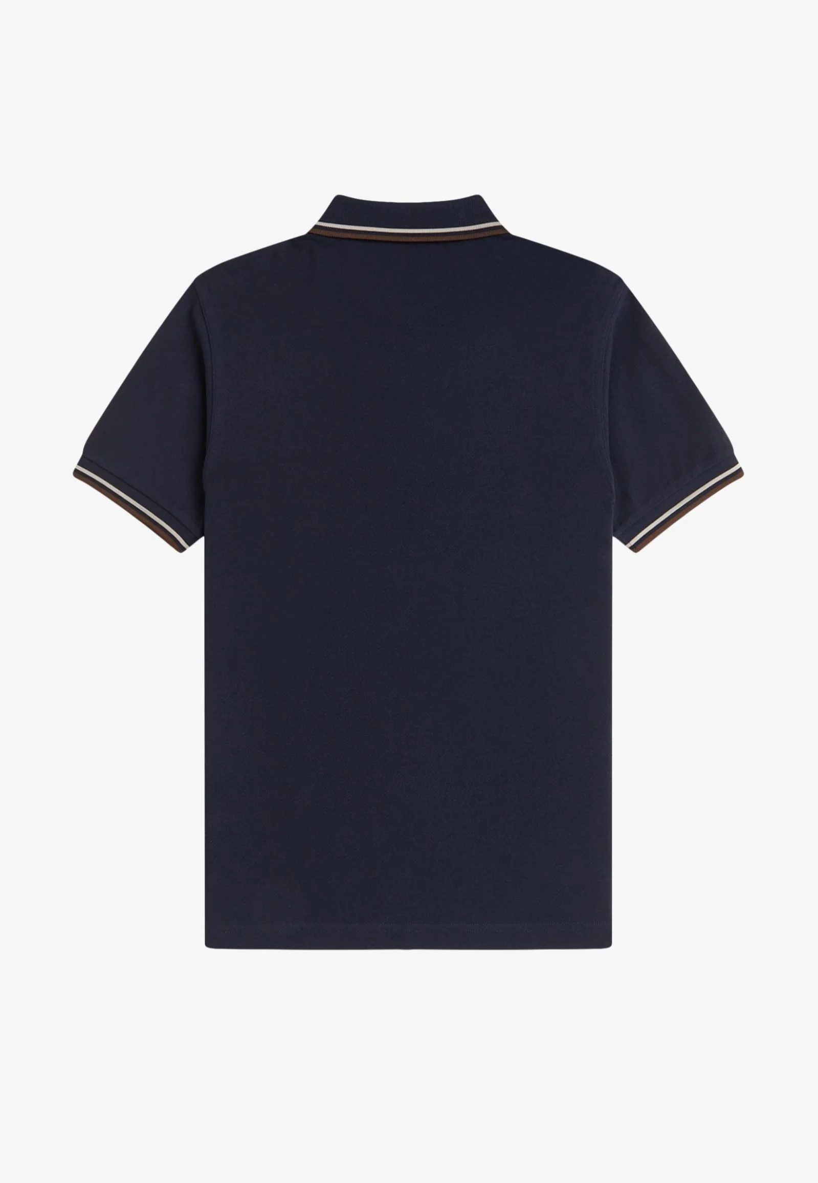 Fred Perry - Twin Tipped Navy/Warm Oat/Burnt Tobacco - Polo - Image 7
