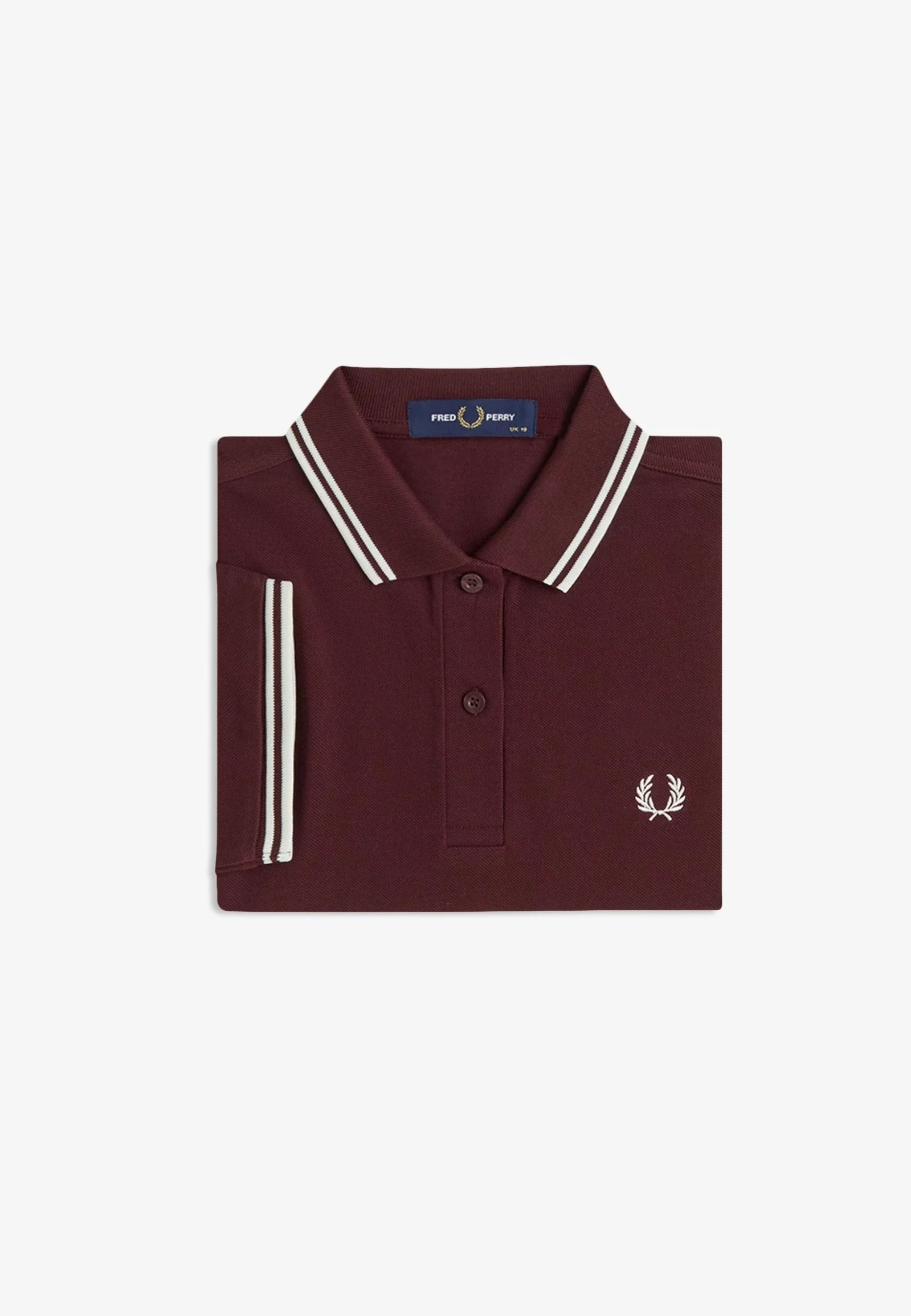 Fred Perry - Twin Tipped Oxblood/Ecru/Ecru - Polo - Image 7