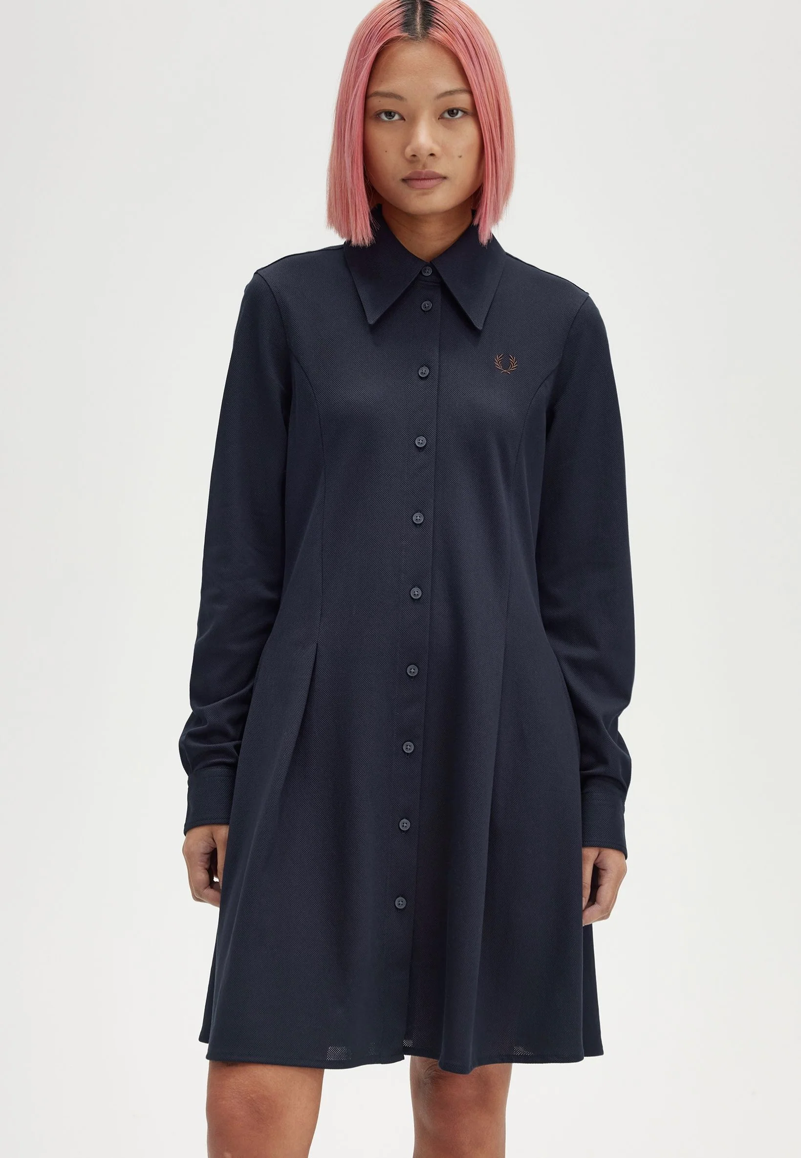 Fred Perry - Woven Mesh Navy - Dress - Image 3