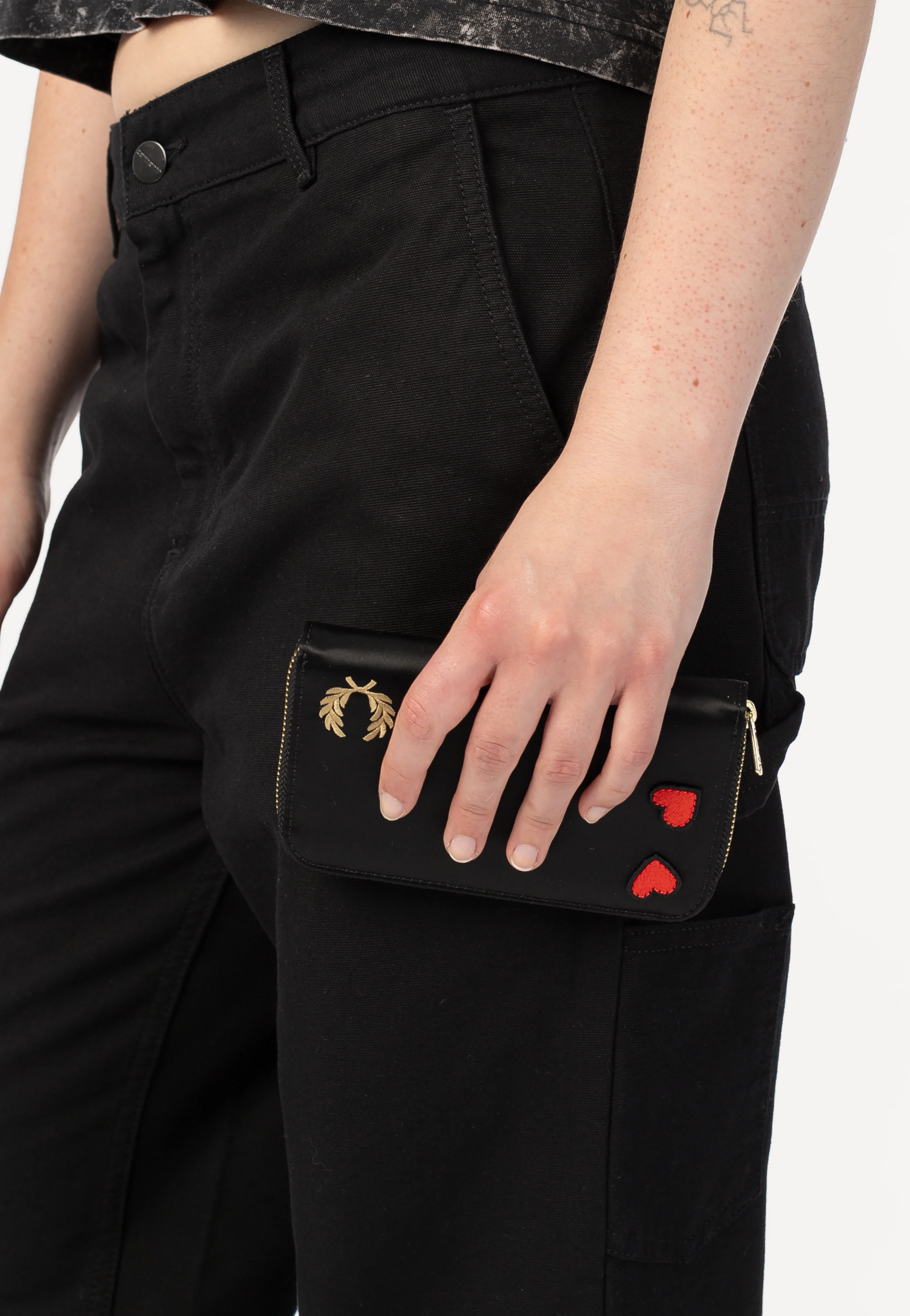 Fred Perry x Amy Winehouse - Amy Nylon Black - Wallet - Image 4