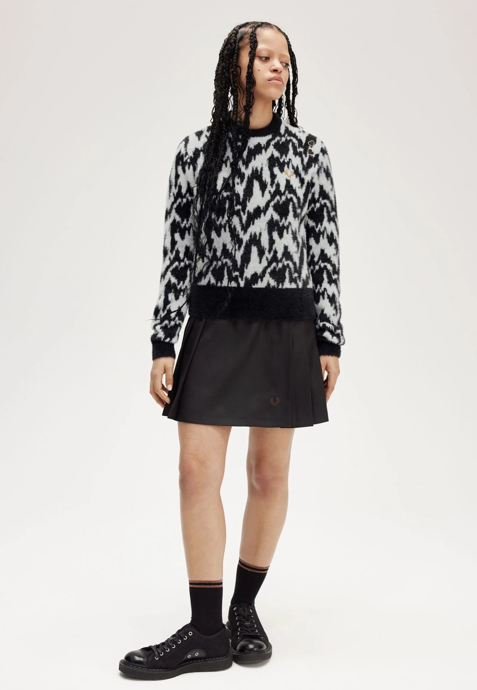 Fred Perry x Amy Winehouse - Animal Jacquard Ecru - Pullover - Image 7