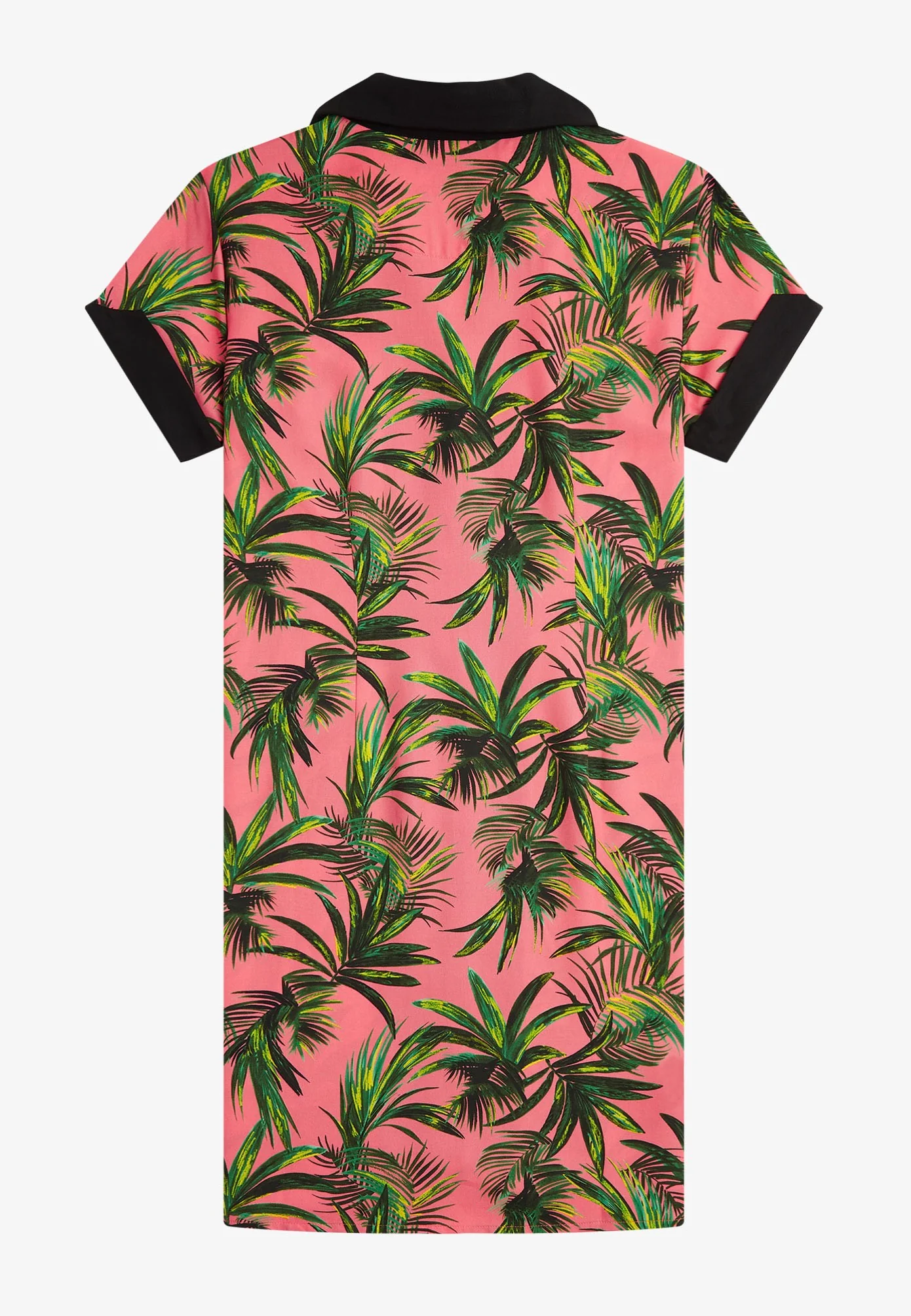 Fred Perry x Amy Winehouse - Palm Print Shirt Coral Heat - Dress - Image 5