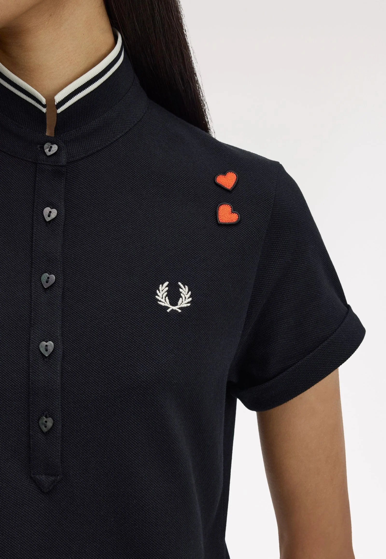 Fred Perry x Amy Winehouse - Tipped Polo Black - Dress - Image 5