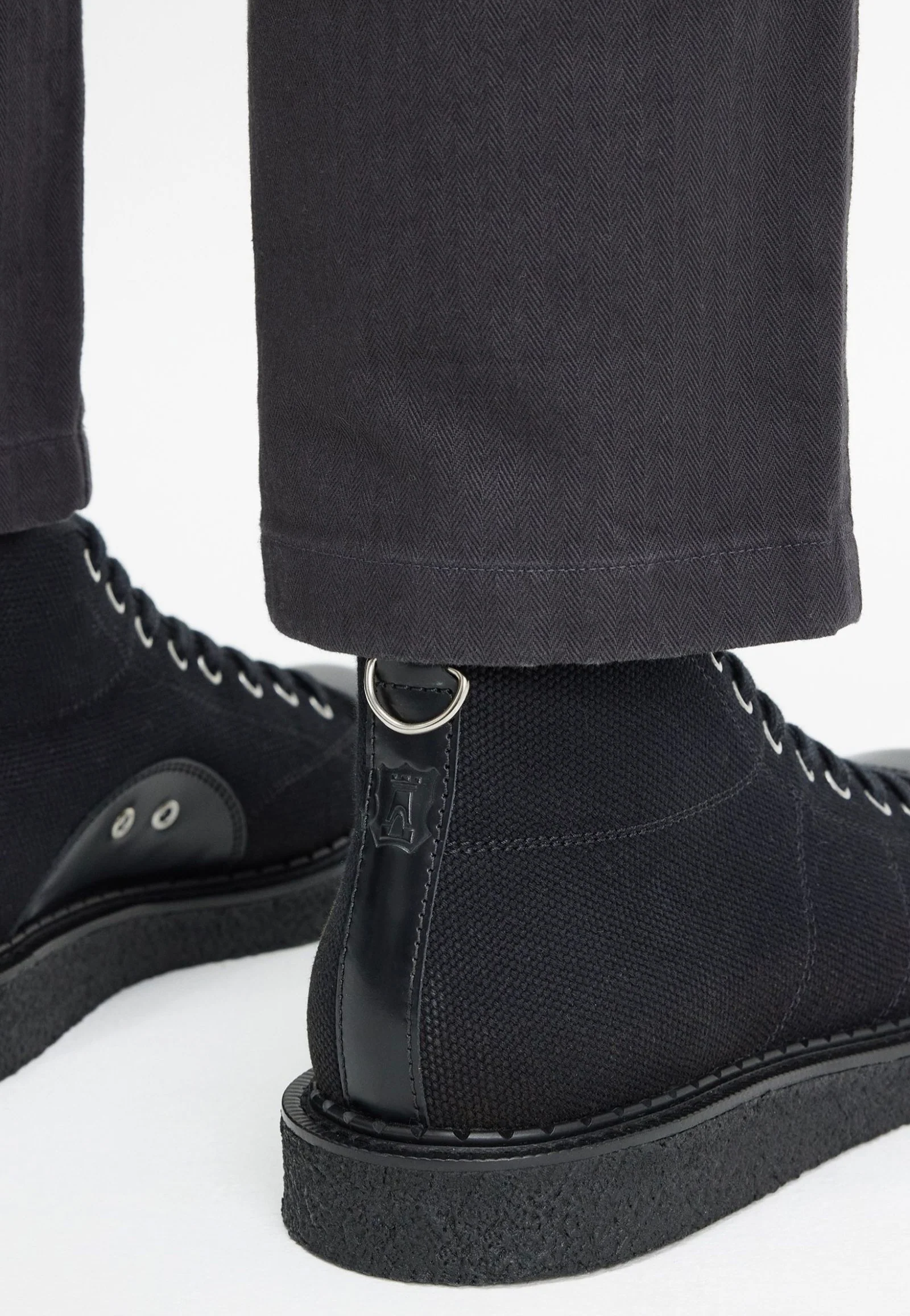 Fred Perry x George Cox - Heavy Canvas Monkey Black - Shoes - Image 9