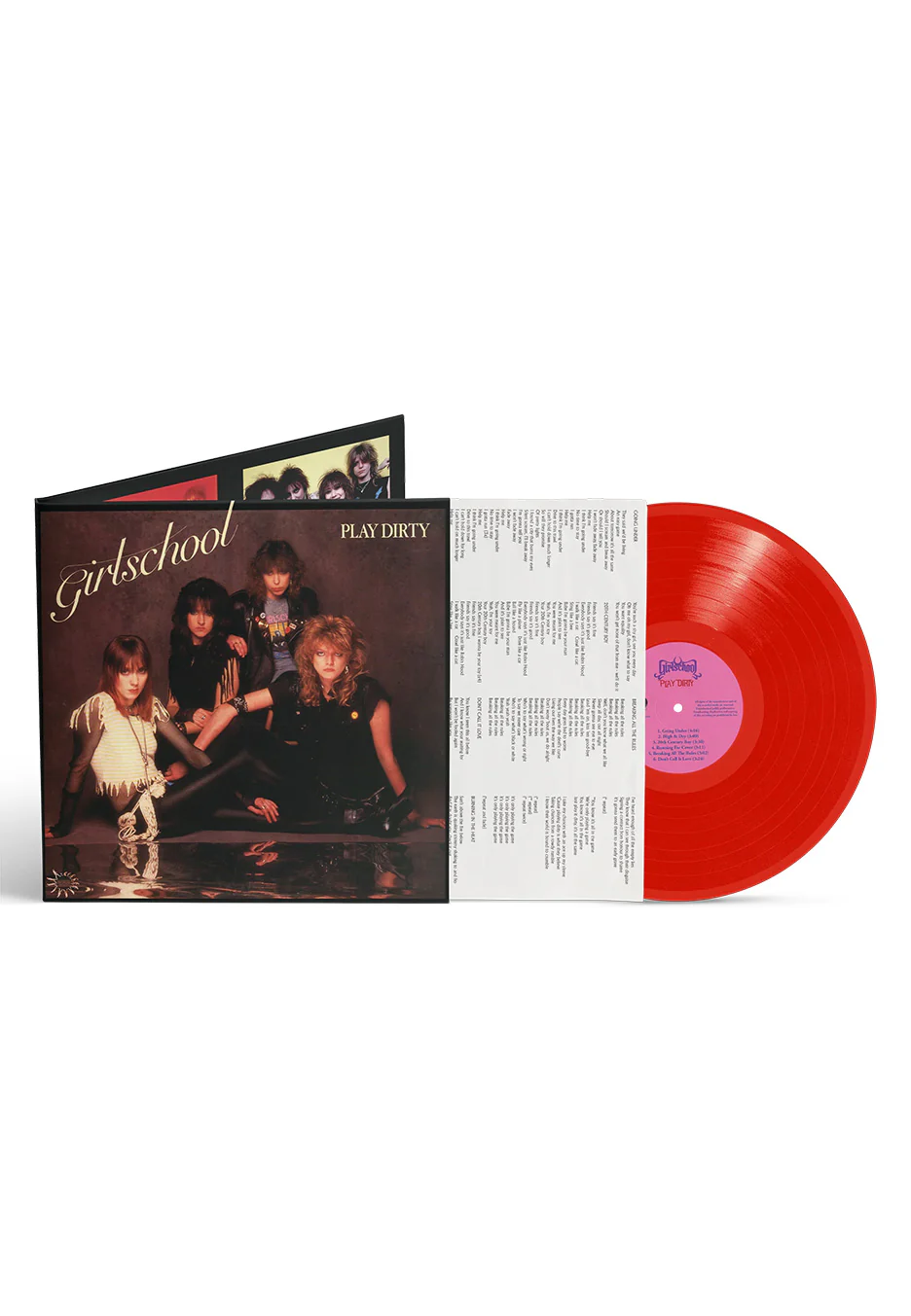 Girlschool - Play Dirty Red - Colored Vinyl