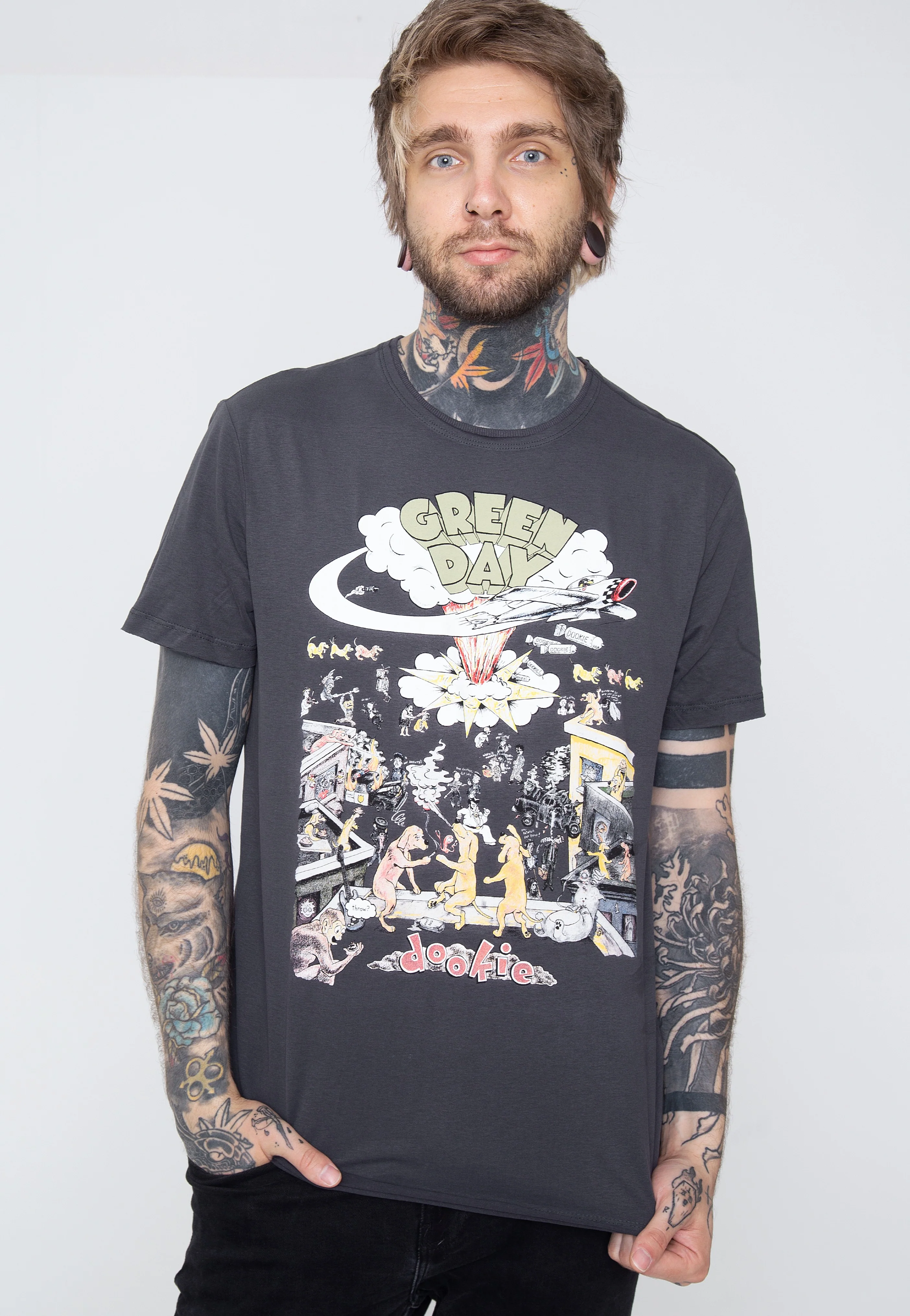 Green Day - Dookie Charcoal - T-Shirt - Image 3
