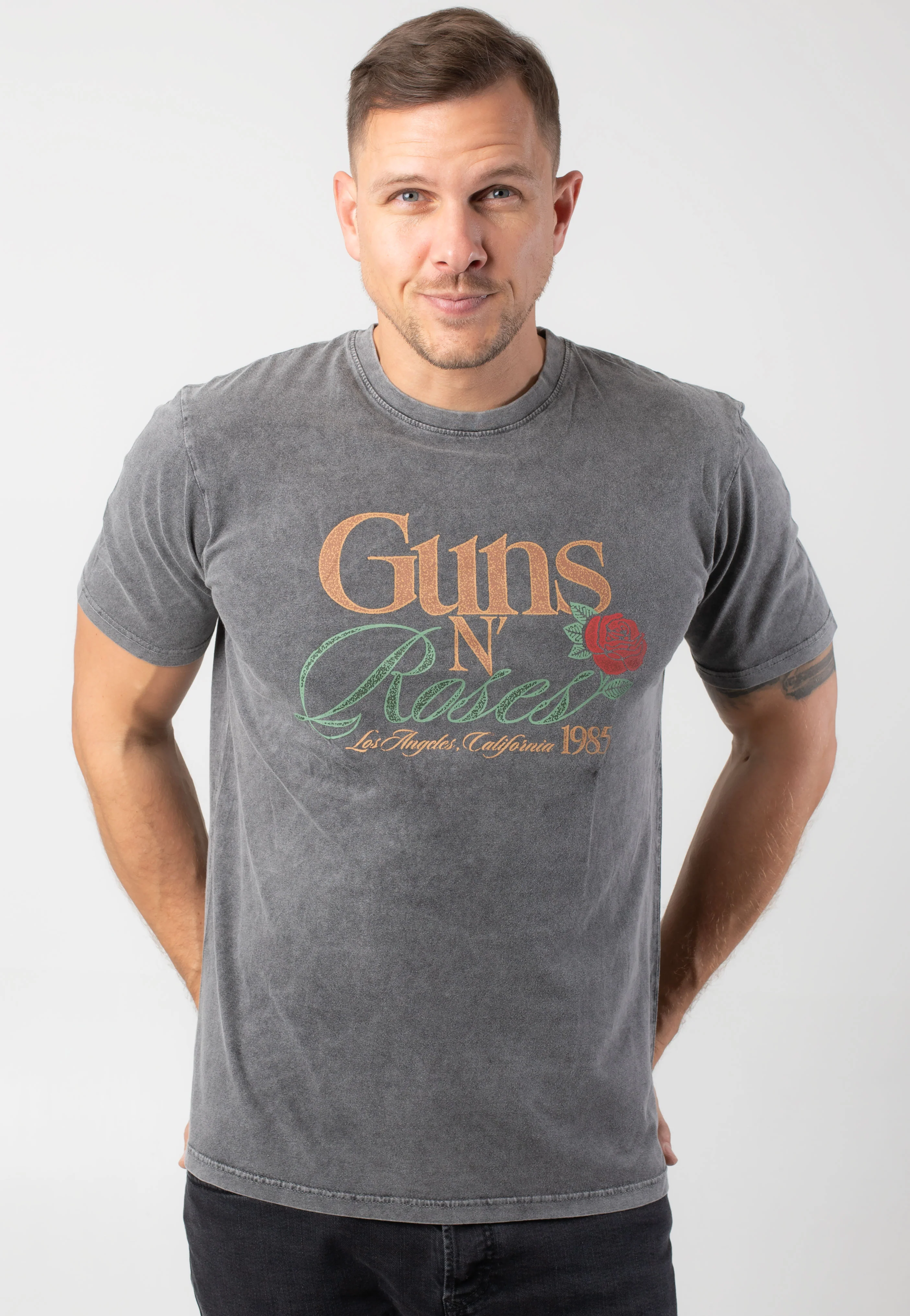 Guns N' Roses - California 1985 Stone Washed - T-Shirt - Image 2