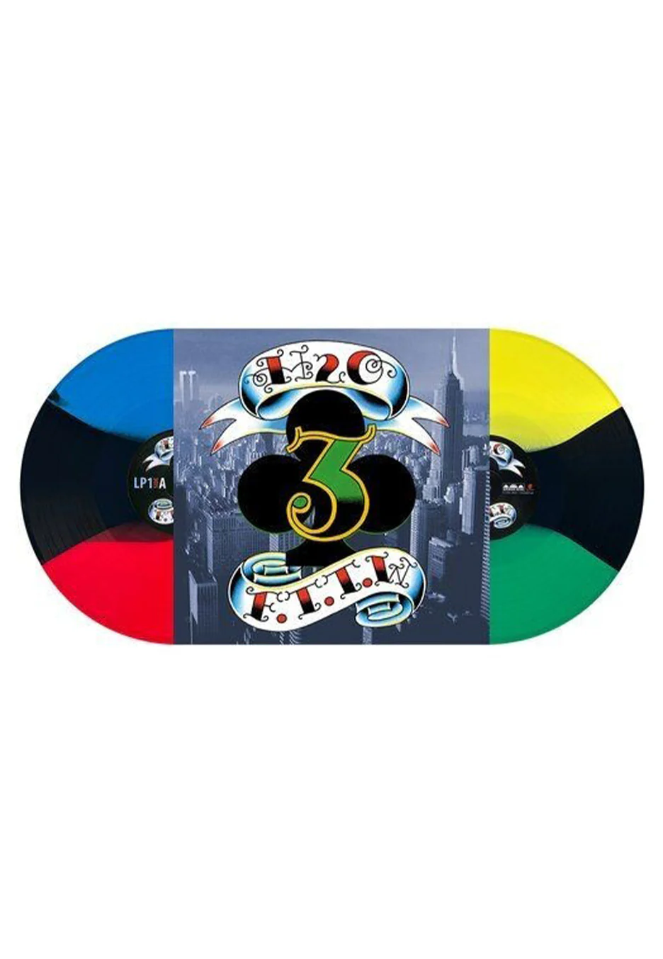 H2O - Faster Than The World Ltd. Red/Black/Blue & Yellow/Black/Green Pinwheel - Colored 2 Vinyl