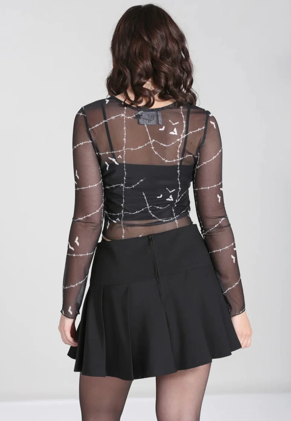 Hellbunny - Stitches Mesh Black - Longsleeve - Image 3
