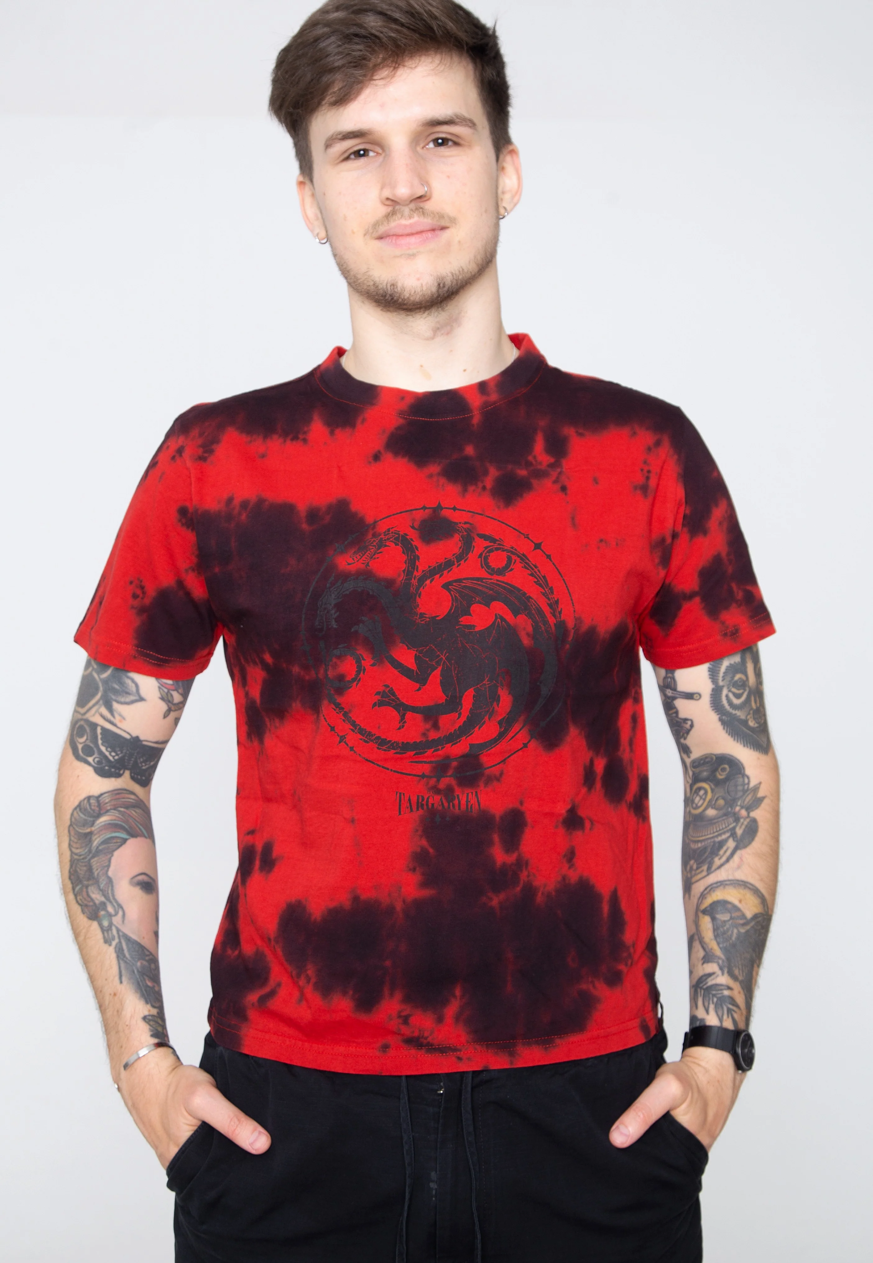 House Of The Dragon - Targaryen Acid Washed Red - T-Shirt - Image 3