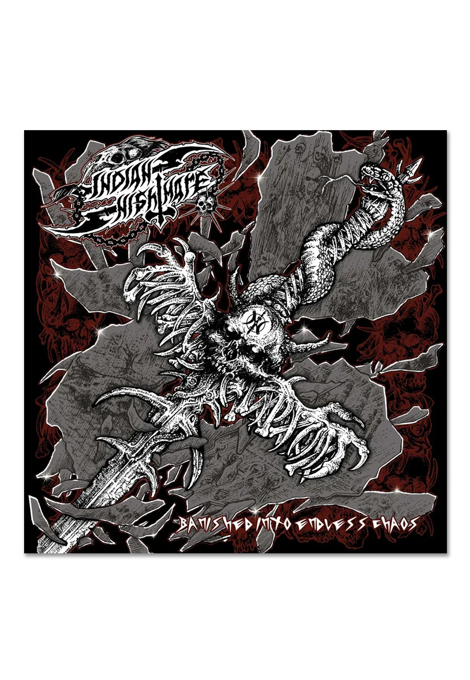 Indian Nightmare - Banished Into Endless Chaos Ltd. Silver - Colored Vinyl - Image 2