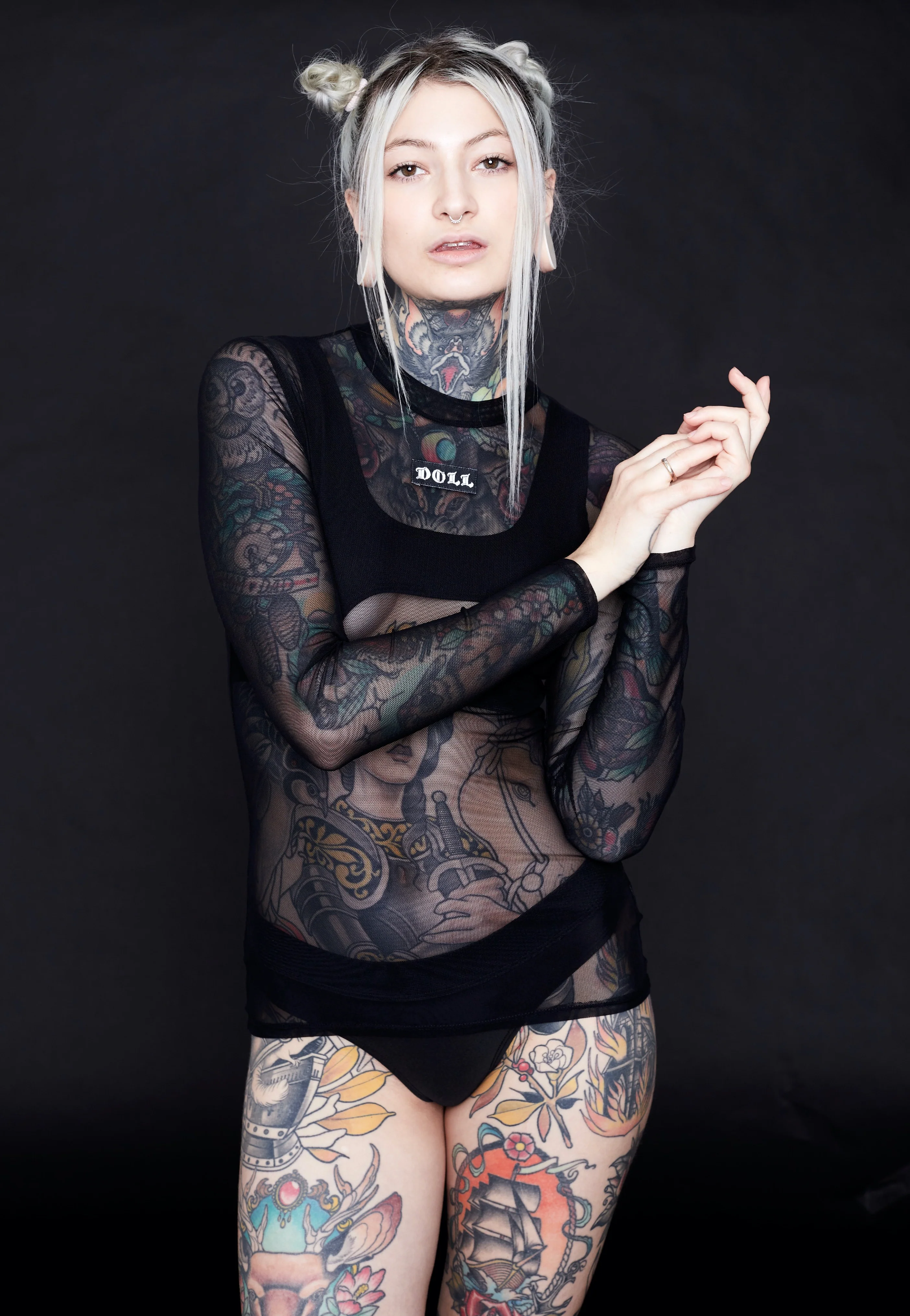 Doll Black - Longsleeve - Image 2