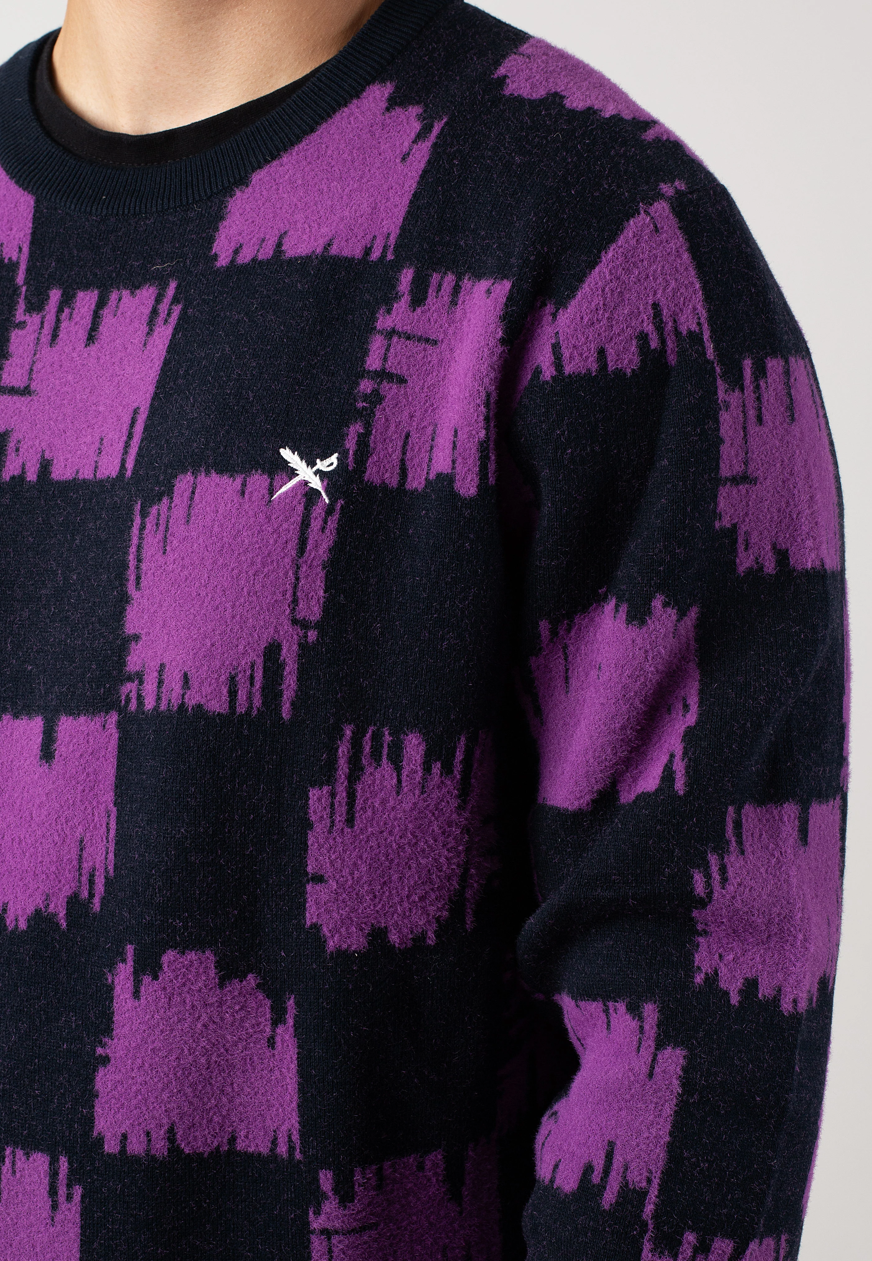 Iriedaily - Switchup Knit Navy Purple - Pullover - Image 2