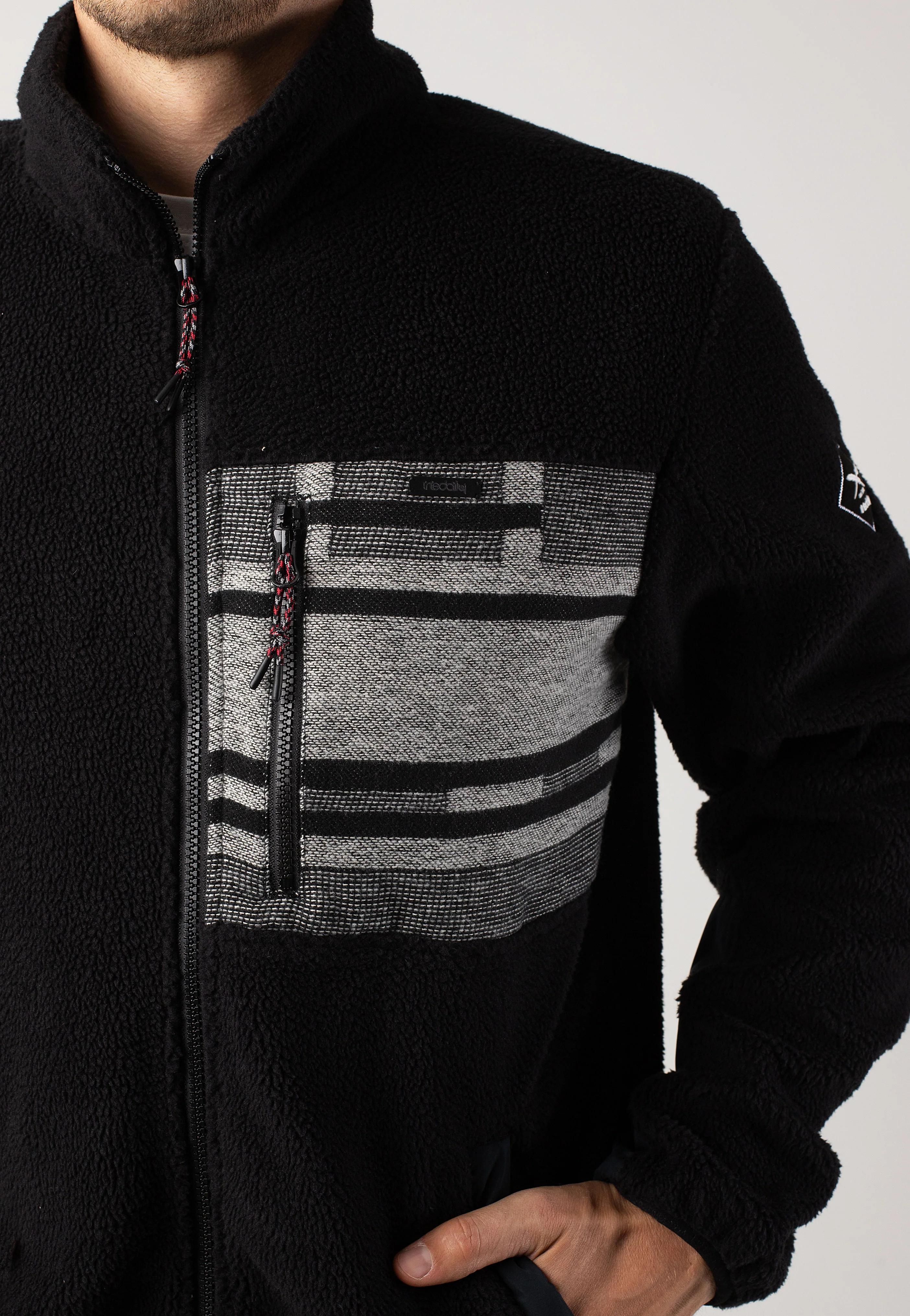 Iriedaily - Wonderer Track Black White - Track Jacket - Image 2