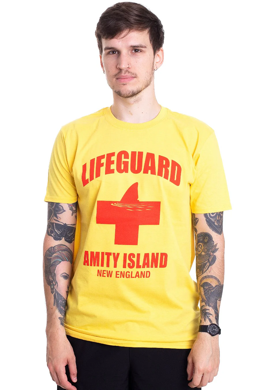 Jaws - Amity Island Lifeguard Yellow - T-Shirt - Image 3