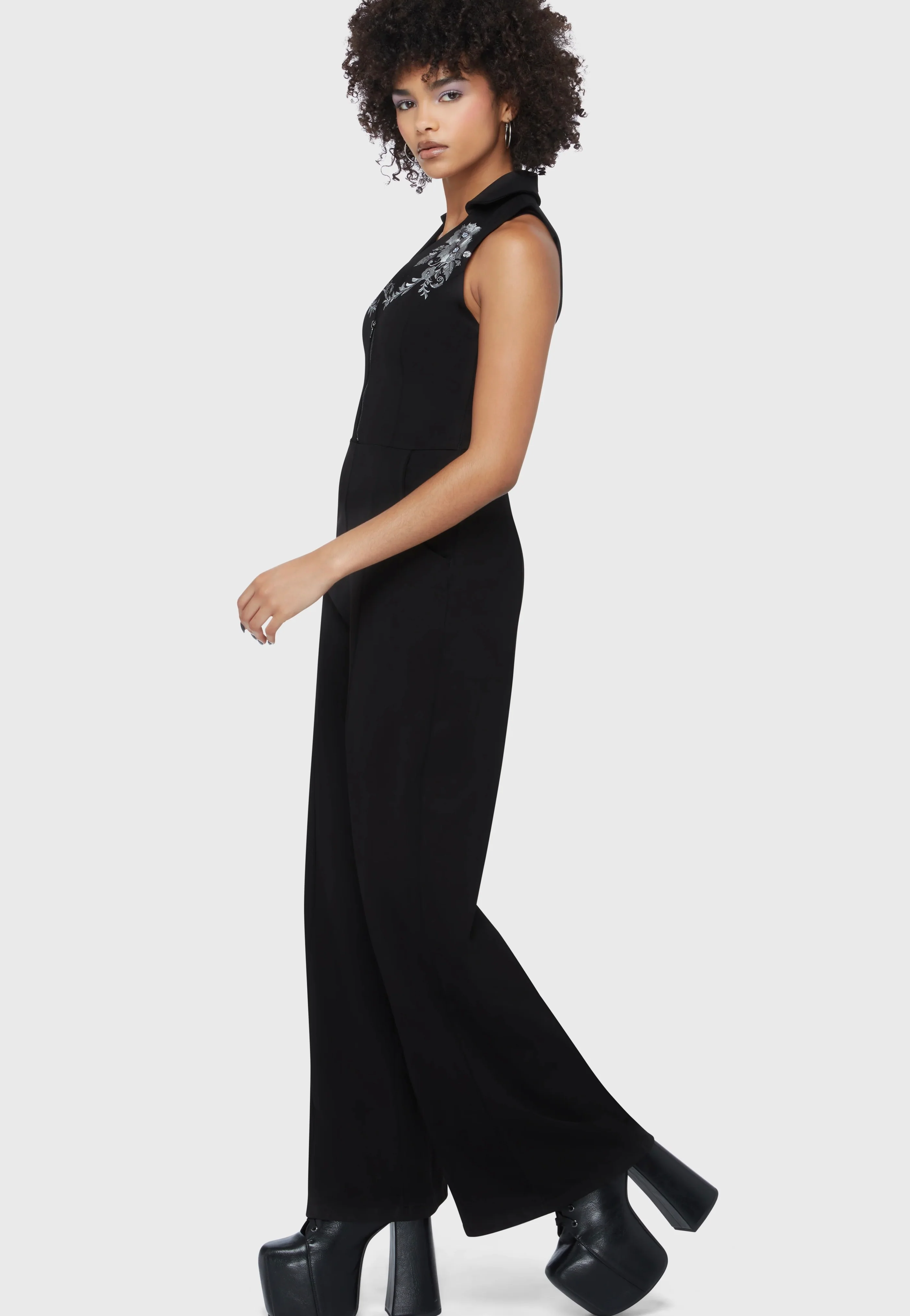 Killstar - Alice's Night Black - Jumpsuit - Image 3