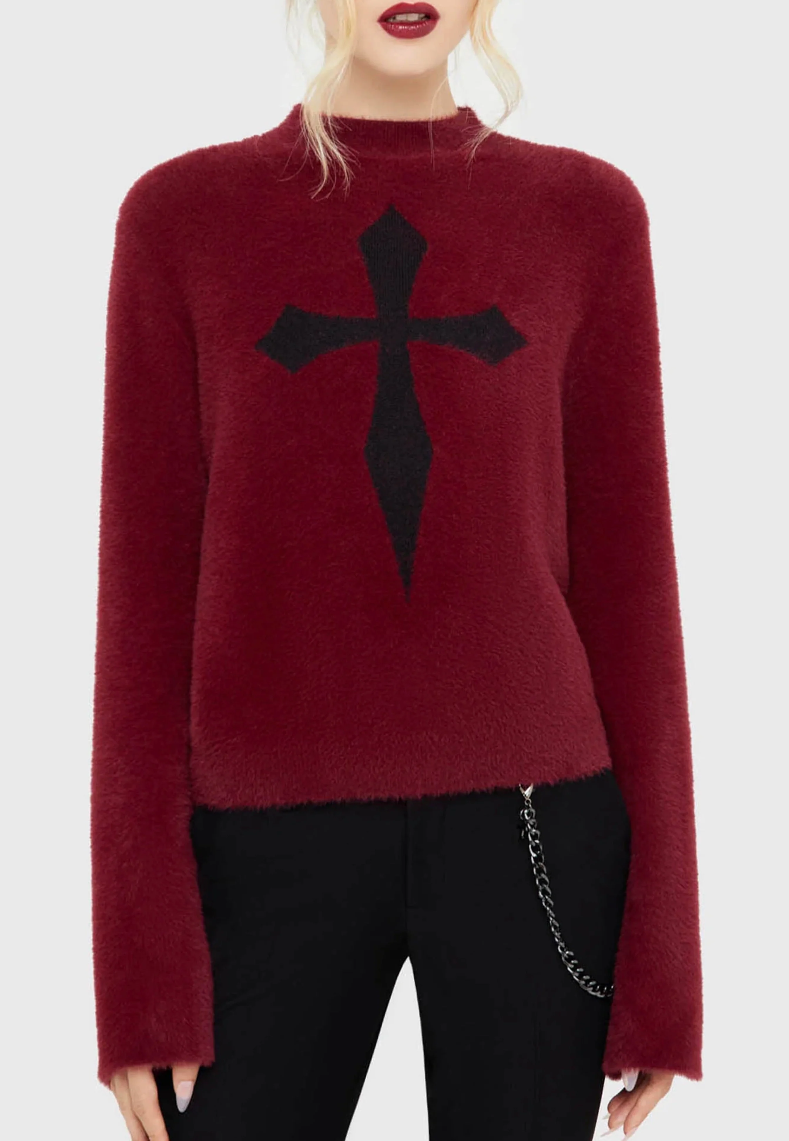 Killstar - Dead Romantic Red - Pullover - Image 4