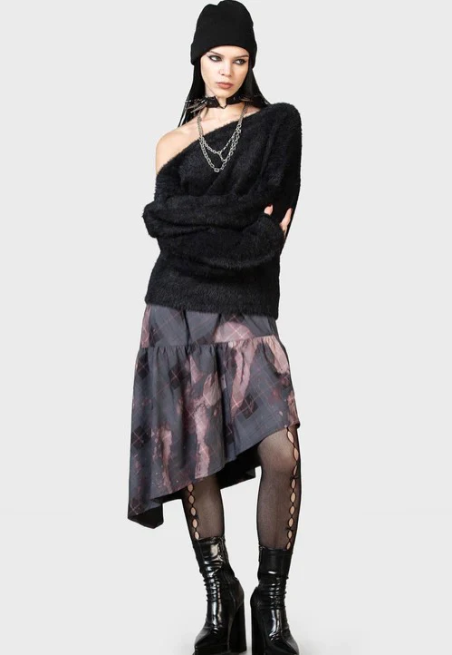 Killstar - Dryour Crop Black - Sweater - Image 5