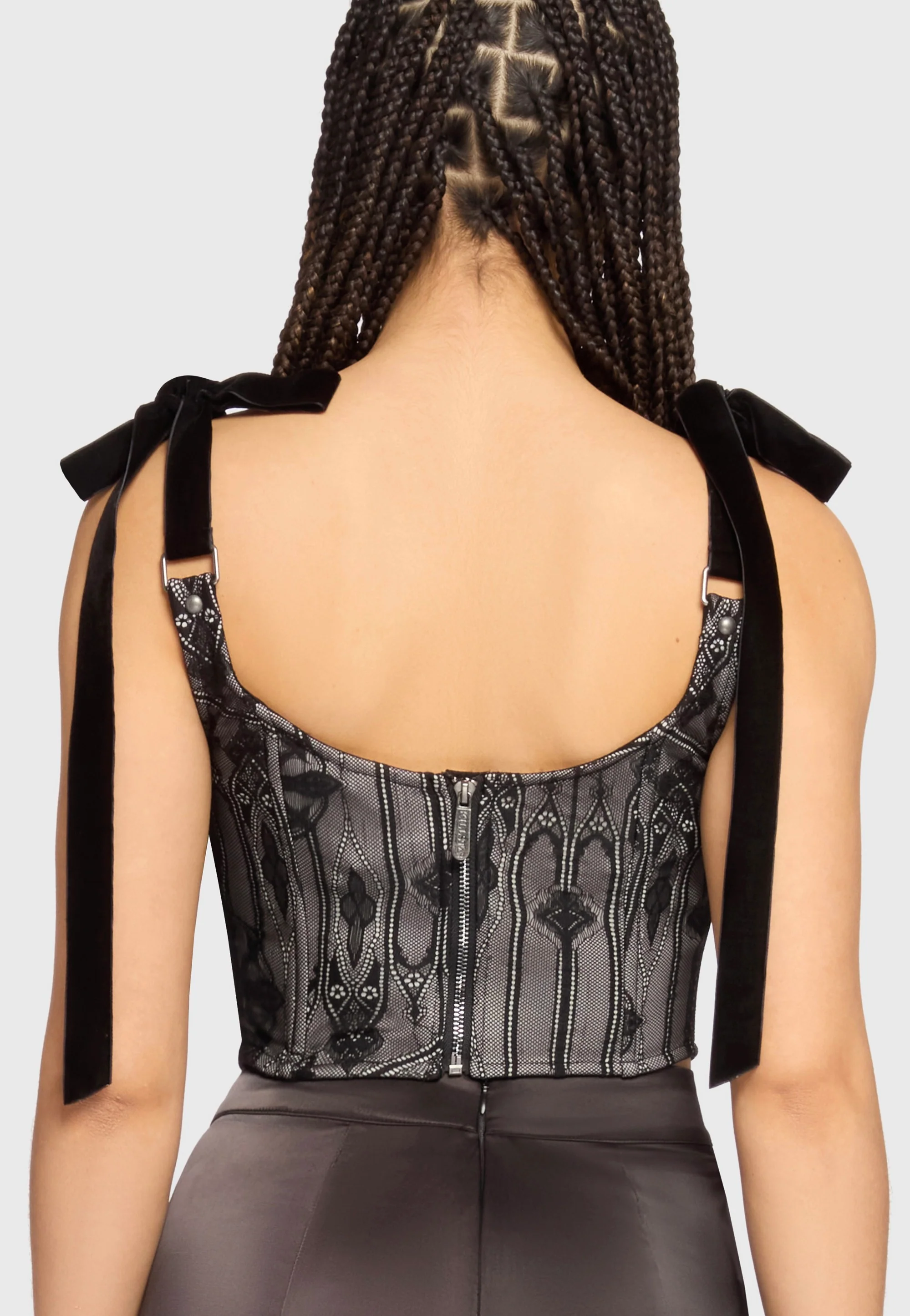 Killstar - Hallowed Oscura Black/Grey - Corset - Image 3