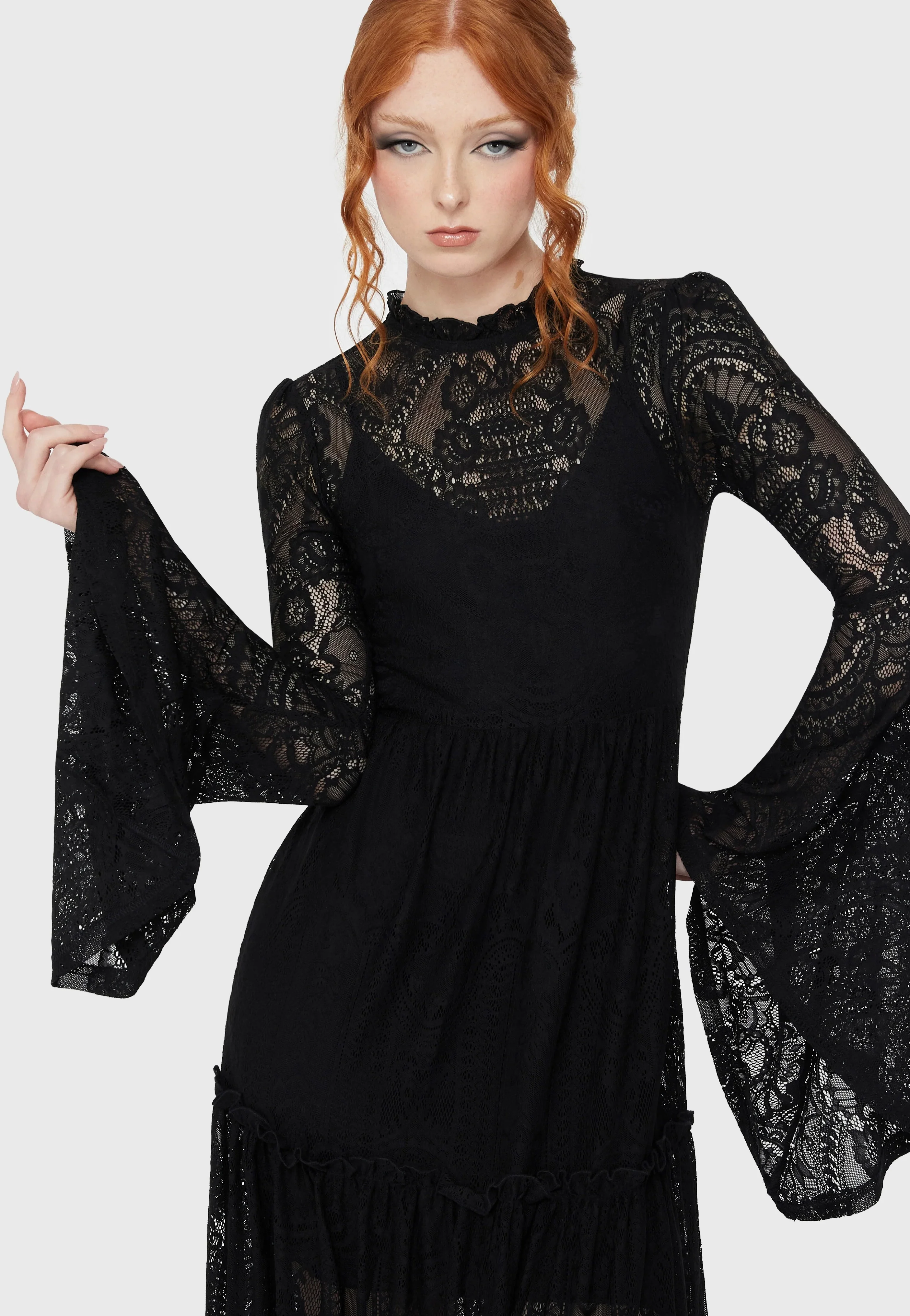 Killstar - Hecate Lace Black - Dress - Image 5
