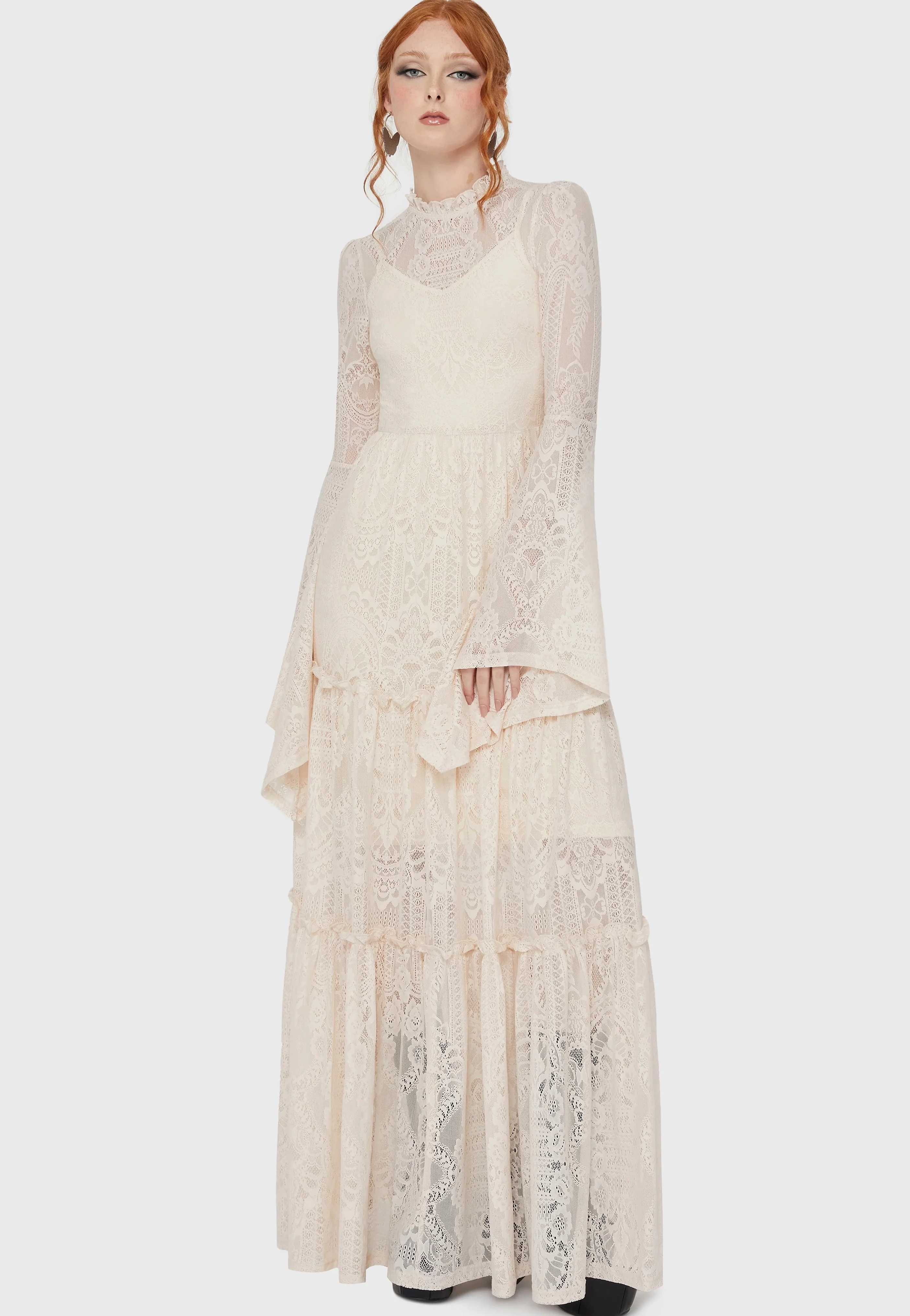 Killstar - Hecate Lace Ivory - Dress - Image 4