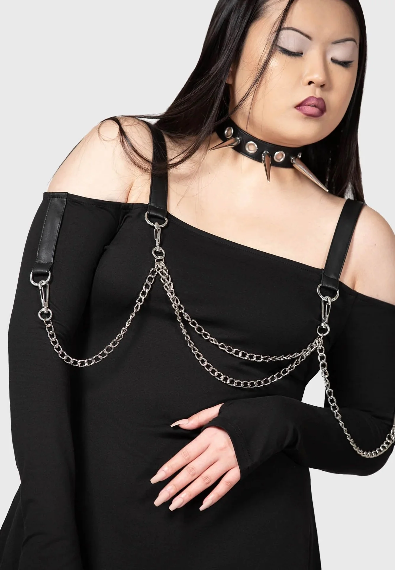 Killstar - Pleasure & Chain Black - Dress - Image 2