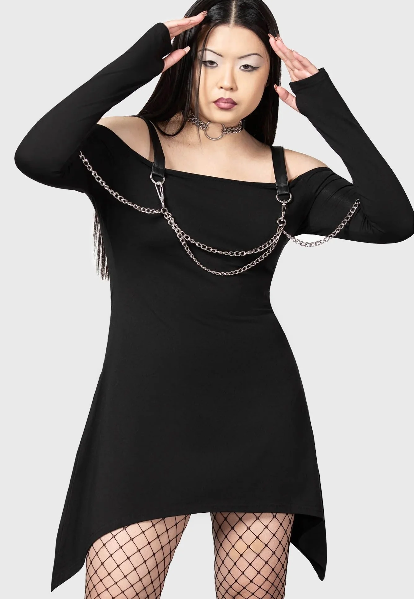 Killstar - Pleasure & Chain Black - Dress - Image 4